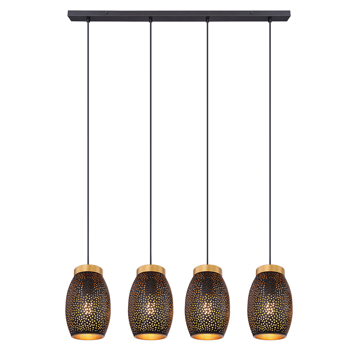 24002-4H-1-_1200x1200 Globo Hängeleuchte, 4XE27 Schwarz/Gold, H: 120CM