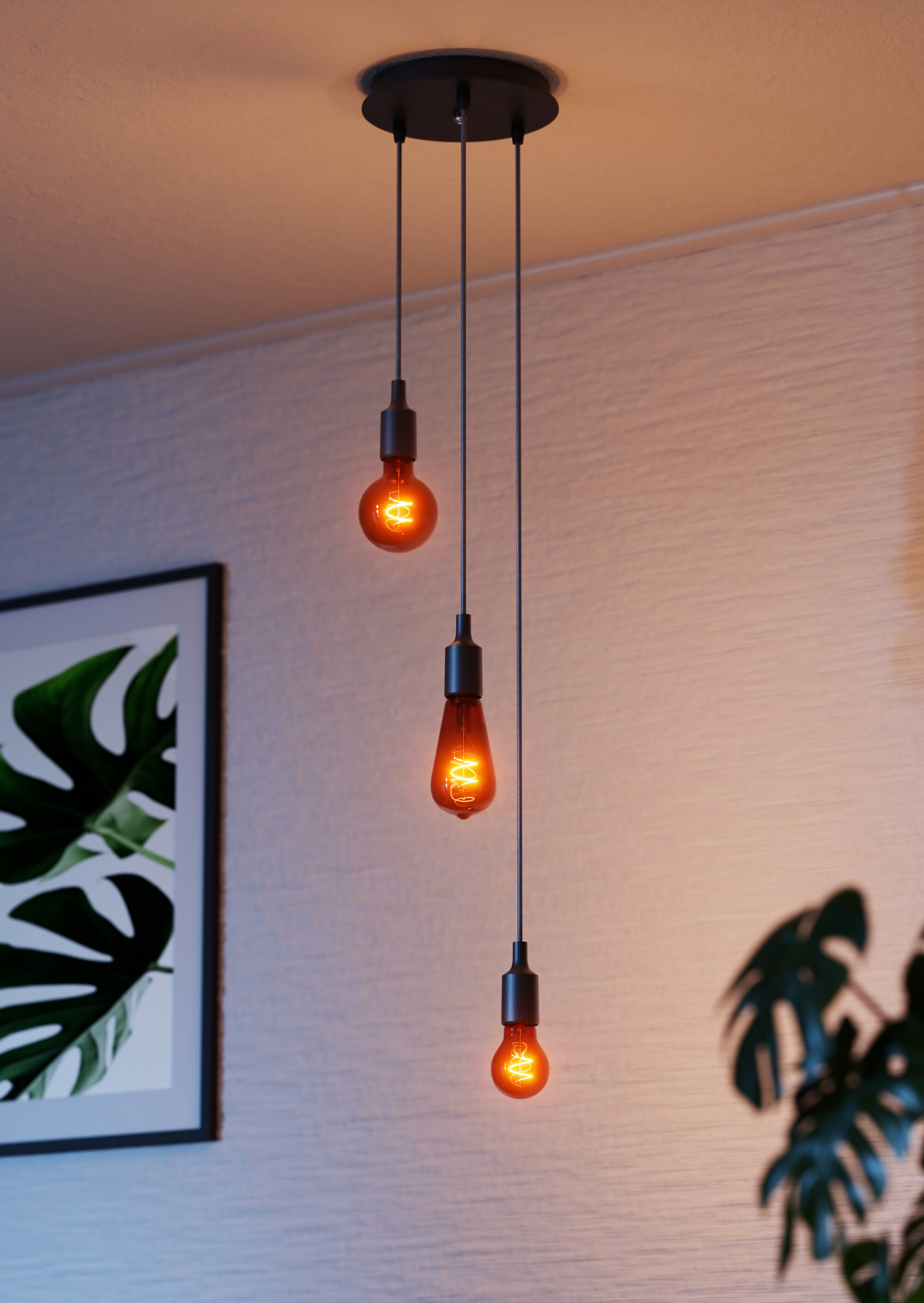 Osram Vintage 1906 Pendelleuchte Bell E27, schwarz