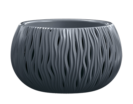 DEKOTOPF SANDY BOWL 370X210MM ANTHRAZIT