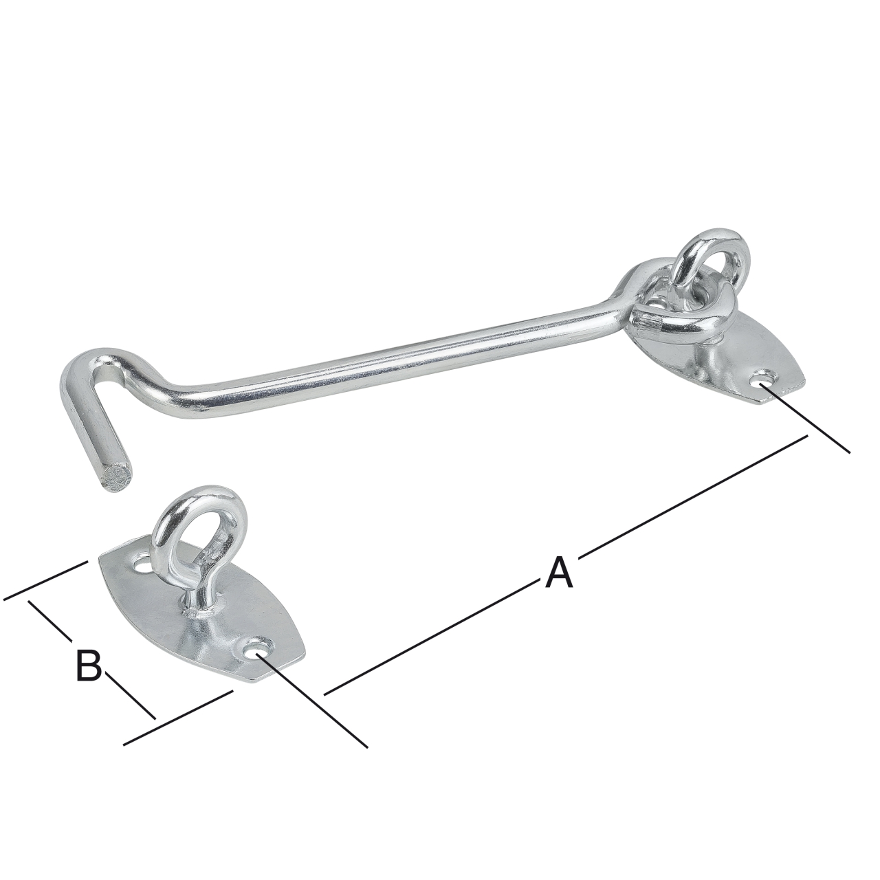 022370 Vormann Sturmhaken mit Öse