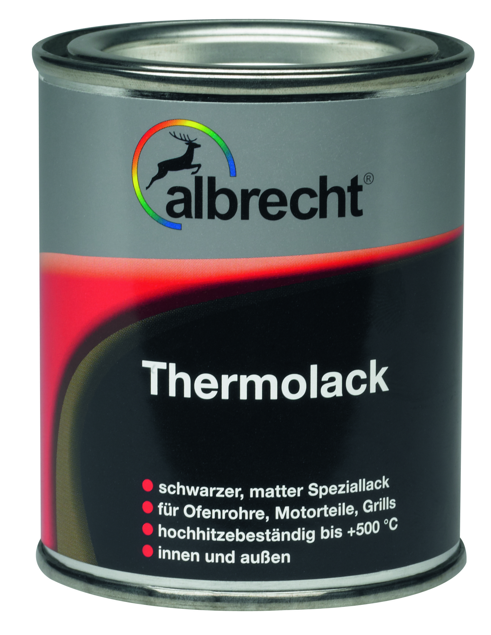 Albrecht Thermolack, schwarz matt, 125 ml Albrecht Thermolack, schwarz matt, 125 ml