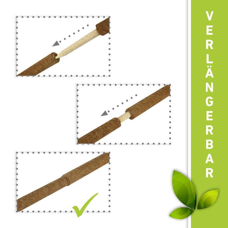 Windhager Pflanzstab Kokos, 110 cm, 4,5 cm  
