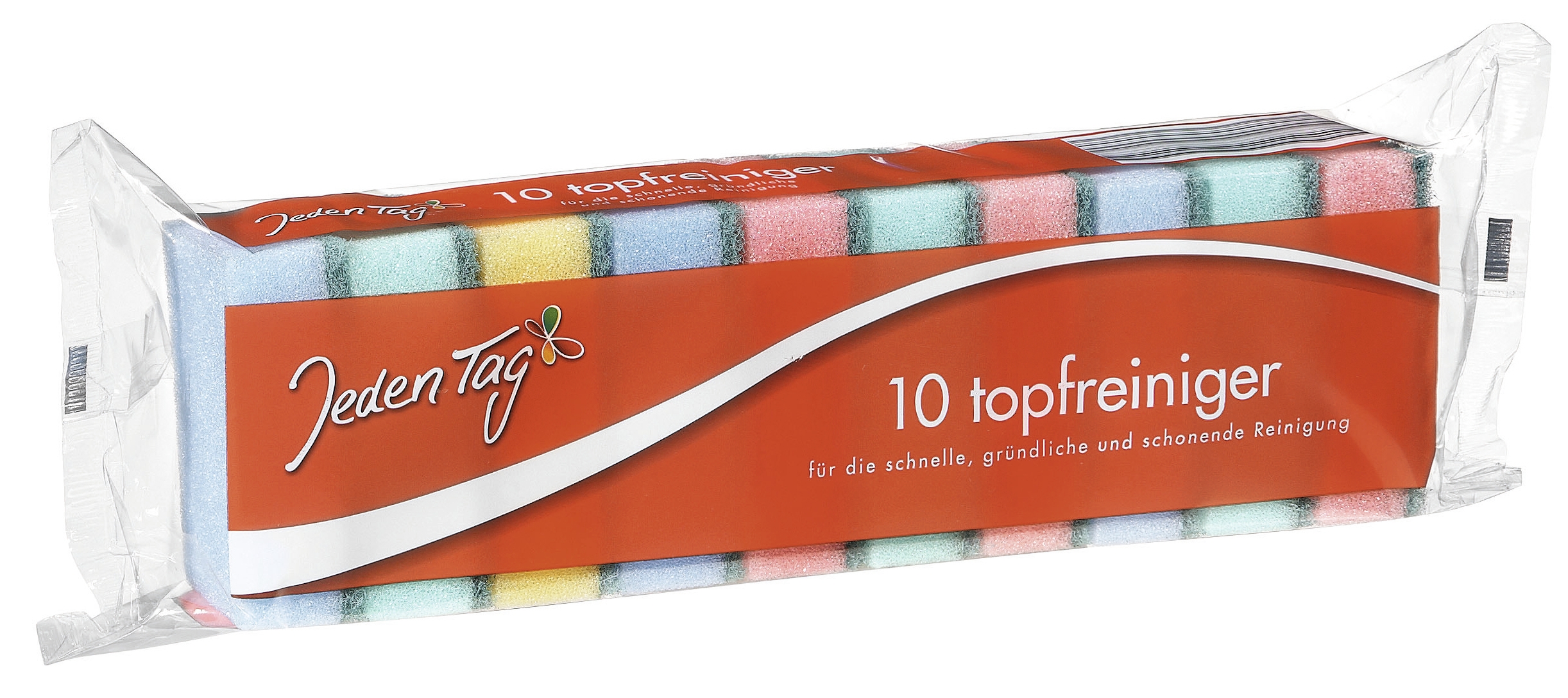 200002_804896 JEDEN TAG  TOPFREINIGER BUNT 10 STÜCK