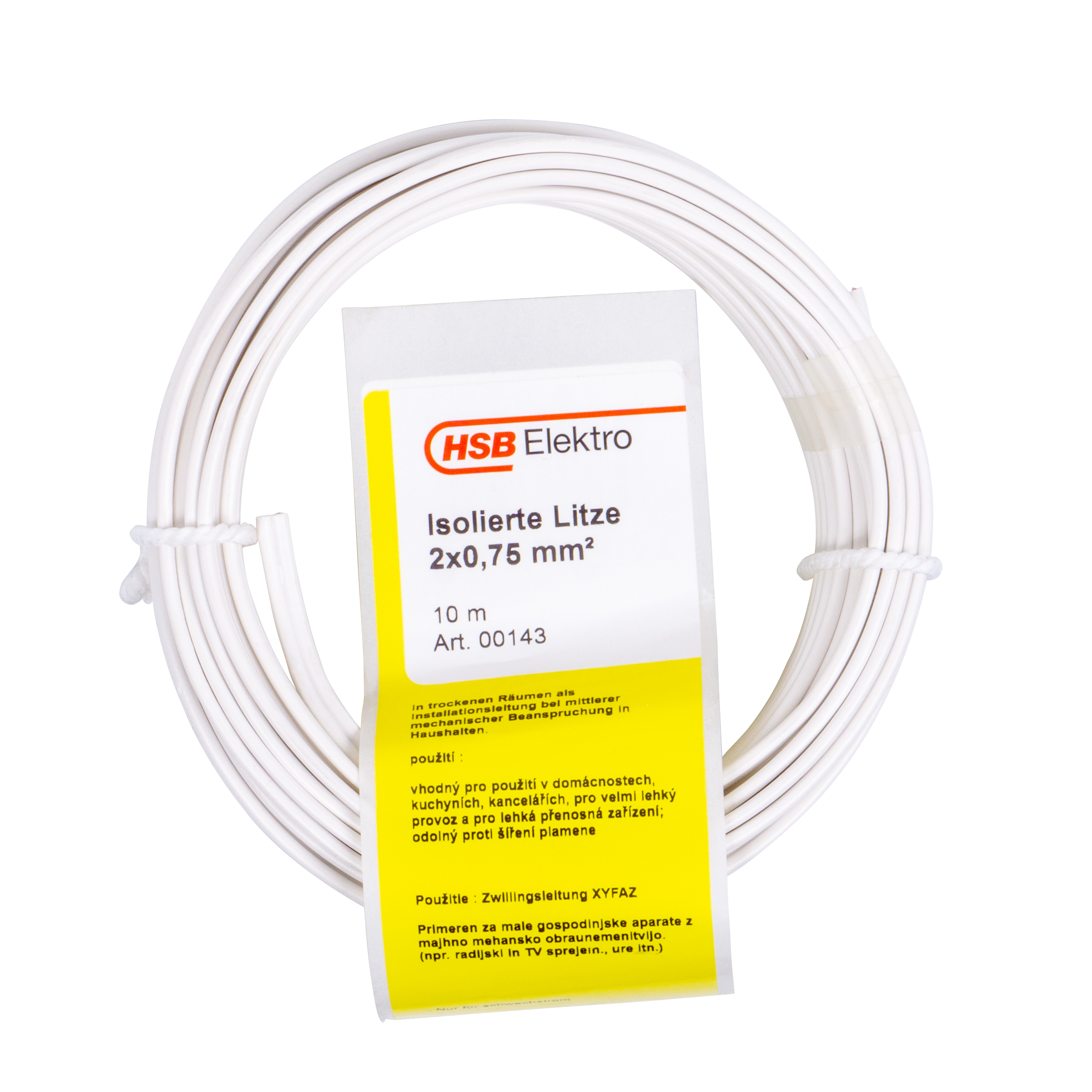 370364sdI1aIdNHLJUX HSB Zwillingsleitung H03VH-H 2x0,75mm², 10m