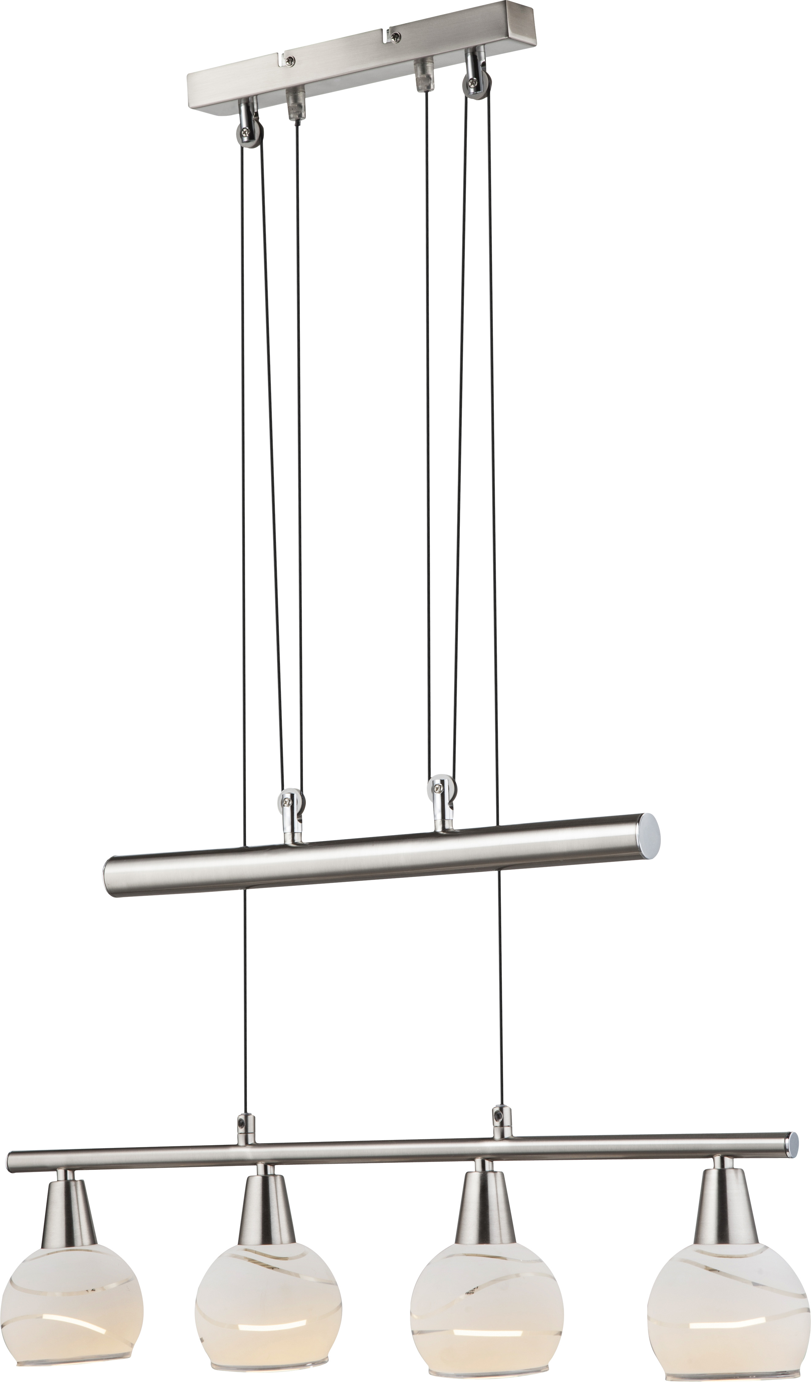 GLOBO HÄNGELEUCHTE 4X4W 400LM NICKEL-MATT