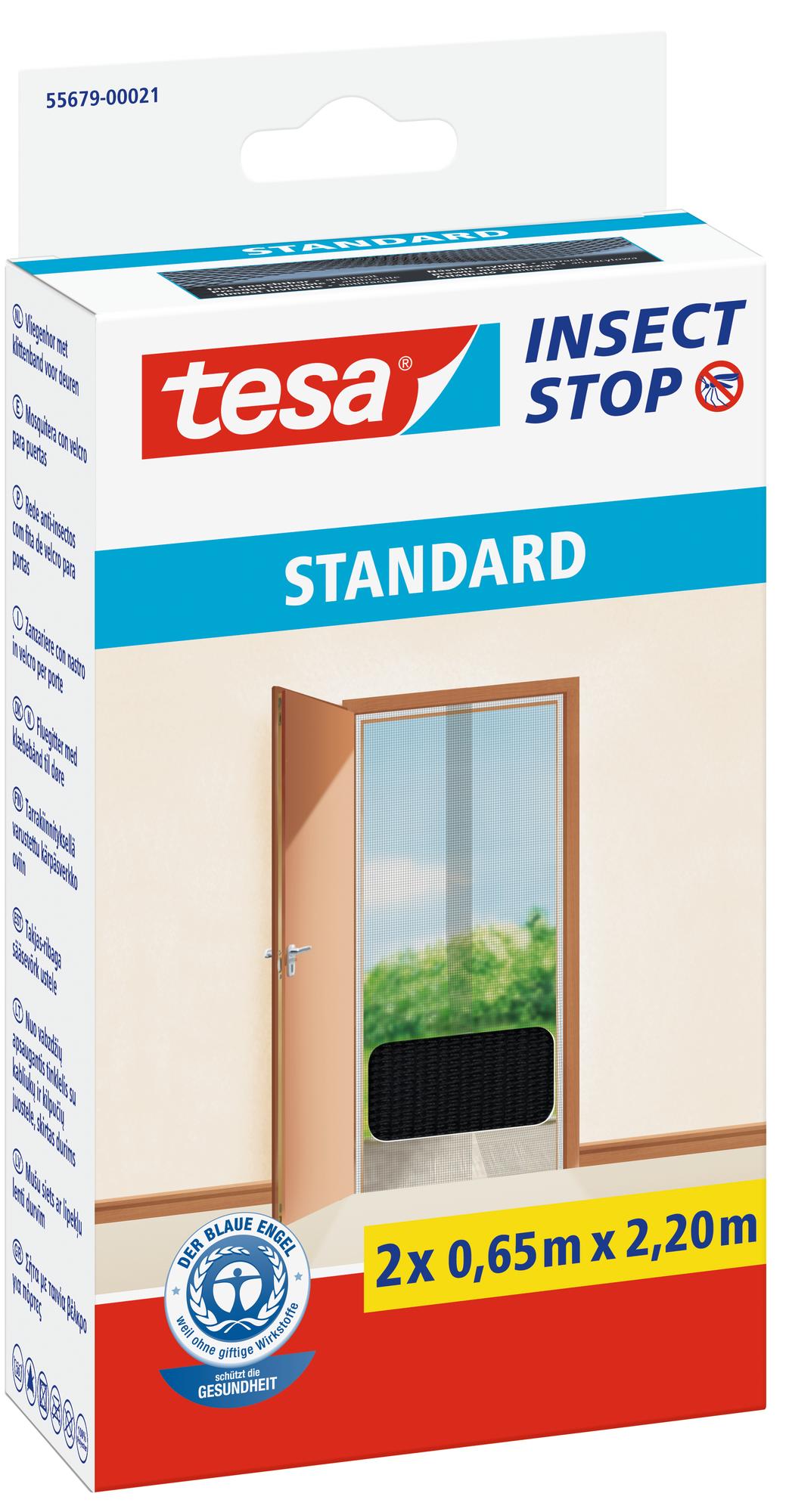 tesa Fliegengitter Standard für Türen, anthrazit