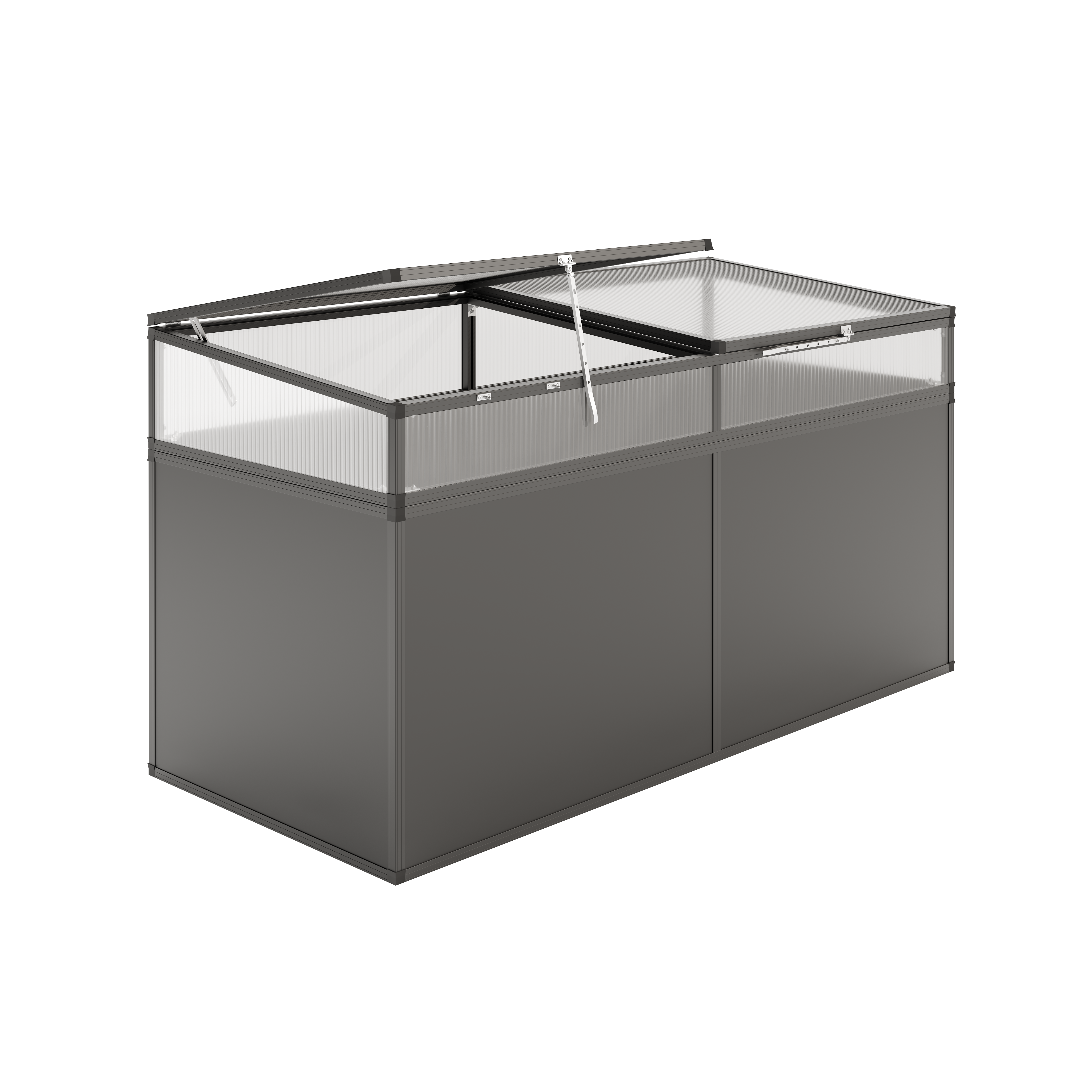 KGT Aluminium-Hochbeet 210, Profilsystem "anthrazit-grau" KGT Aluminium-Hochbeet 210, Profilsystem "anthrazit-grau"