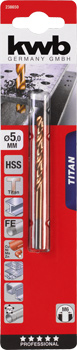 238650-300 Kwb Titan-Spiralbohrer, 5 mm