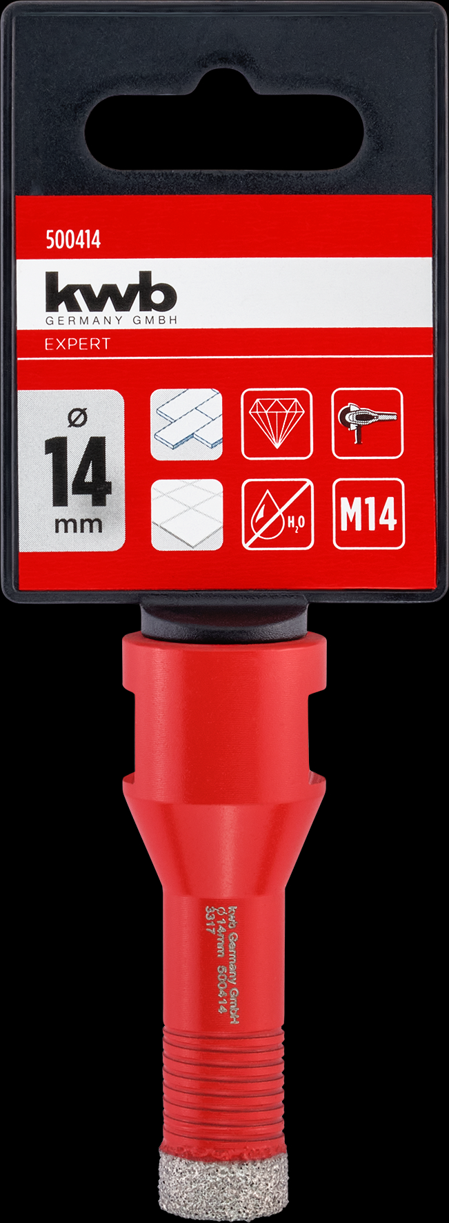 kwb Diamant-Fliesenbohrer M14, 14 mm kwb Diamant-Fliesenbohrer M14, 14 mm