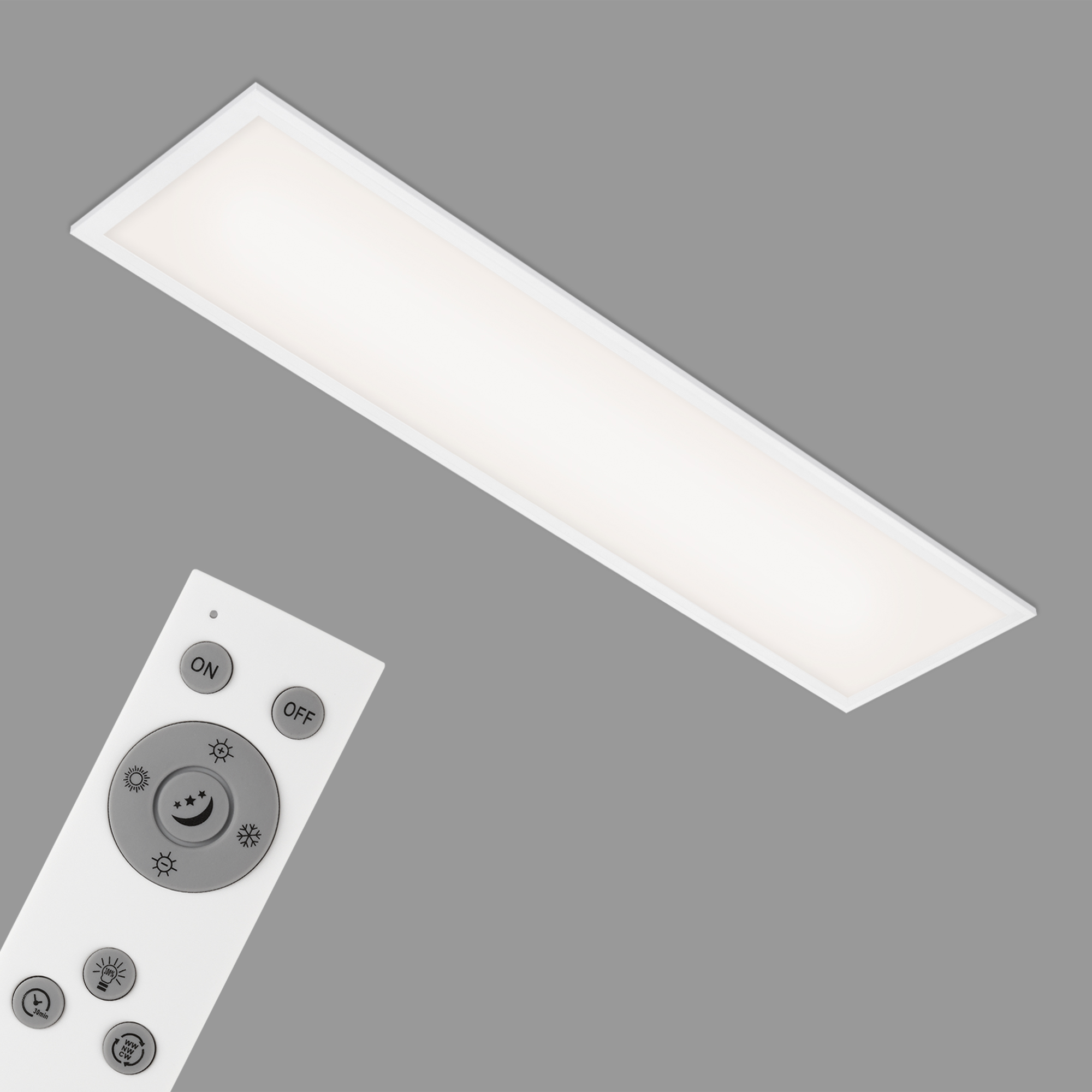 Briloner LED Panel, weiß, dimmbar