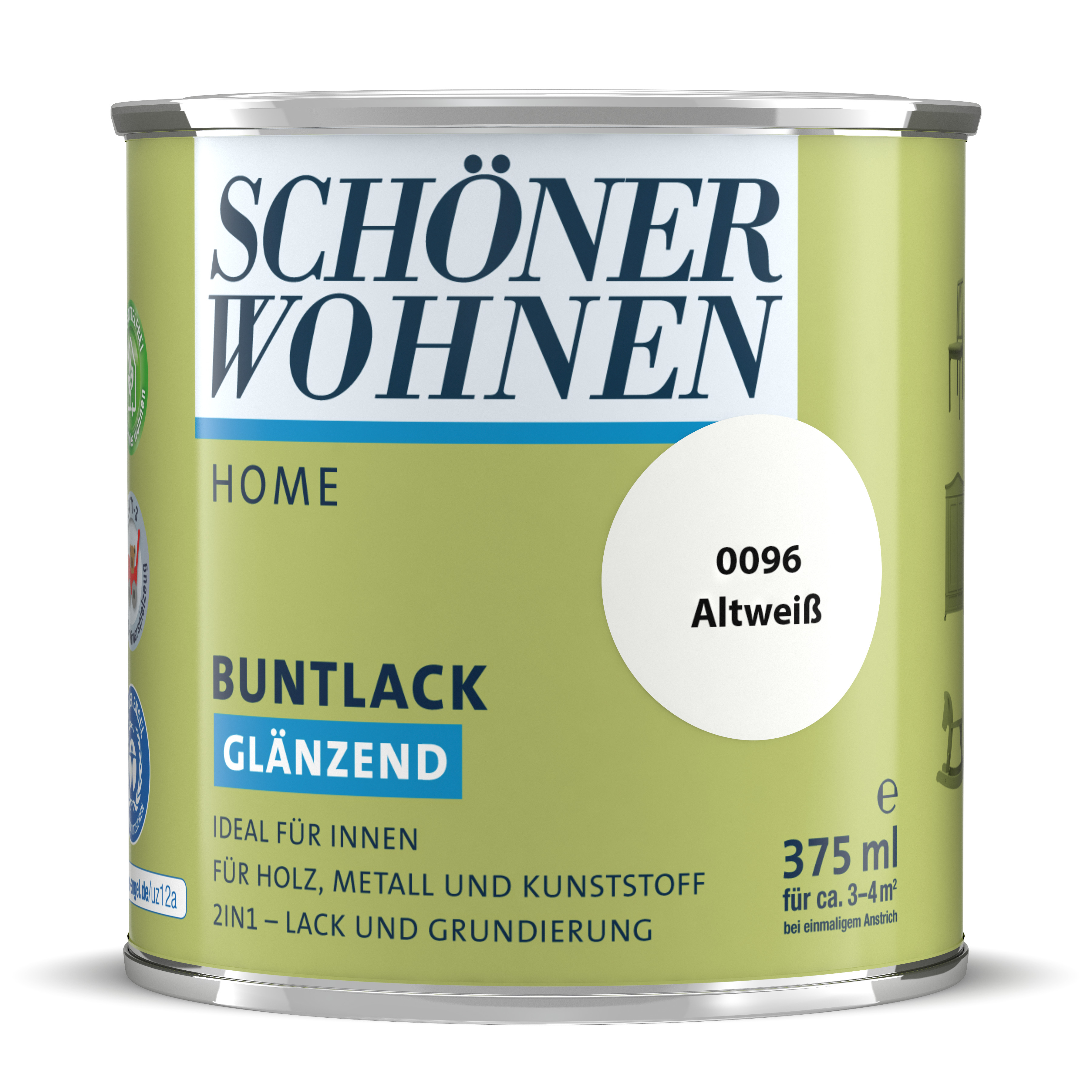 SW_2448-0375-0096 Schöner Wohnen Home Buntlack, glänzend, altweiß