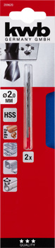 209620-300 Kwb HSS-Spiralbohrer, 2,0 mm