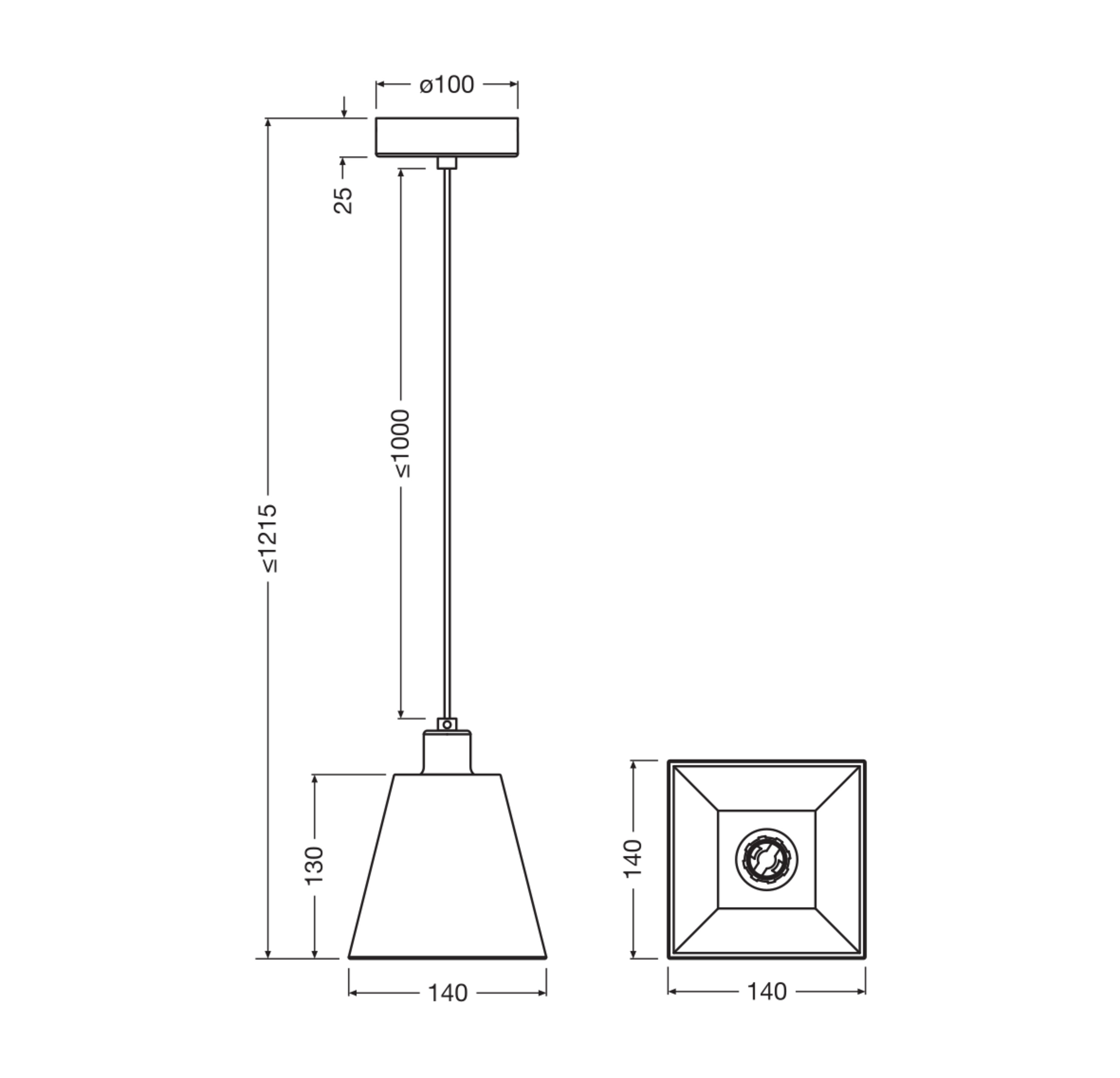 Osram DECOR Gleam Pendelleuchte E14, weiß