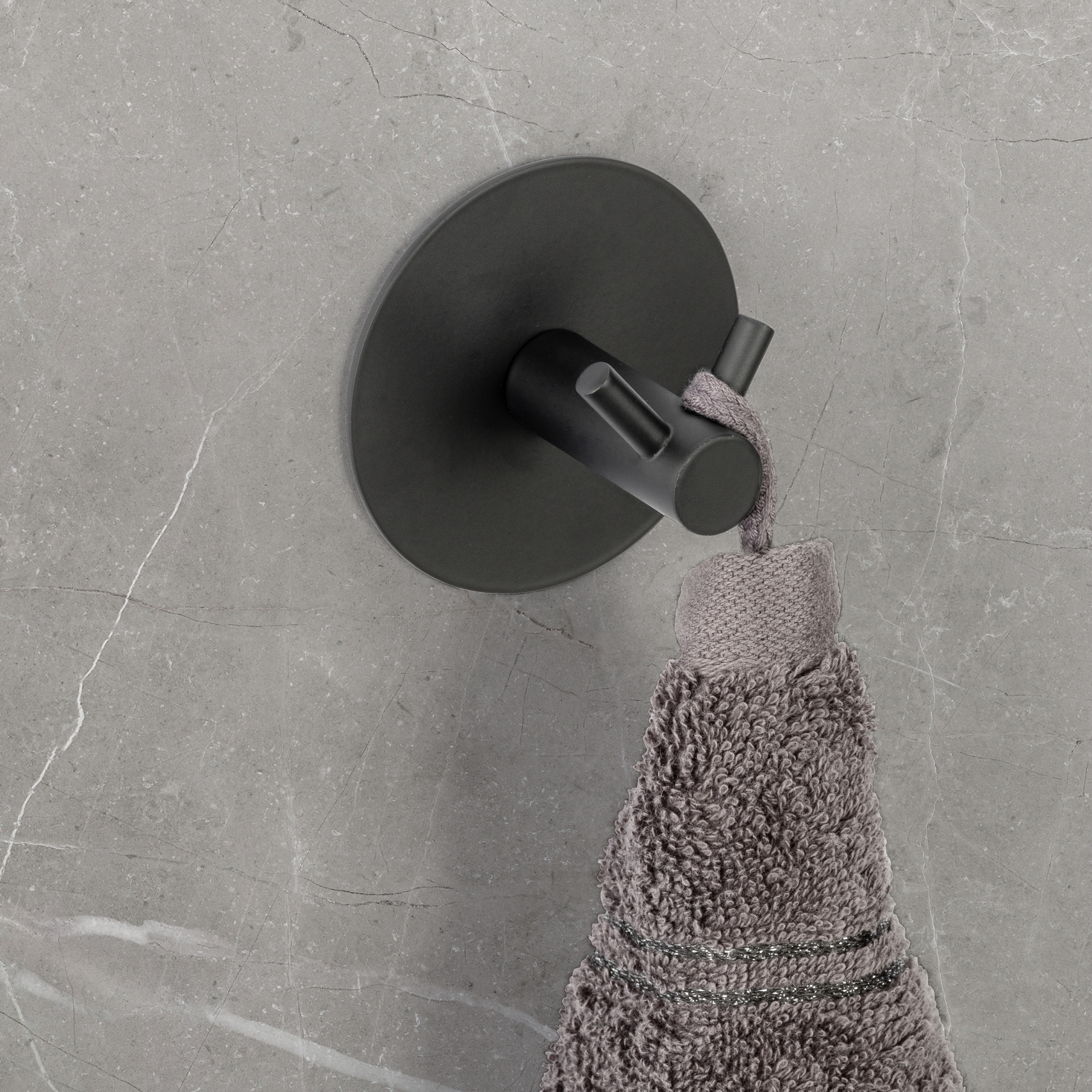 Schöner Wohnen Wandhaken Duo Meleto, schwarz Schöner Wohnen Wandhaken Duo Meleto, schwarz