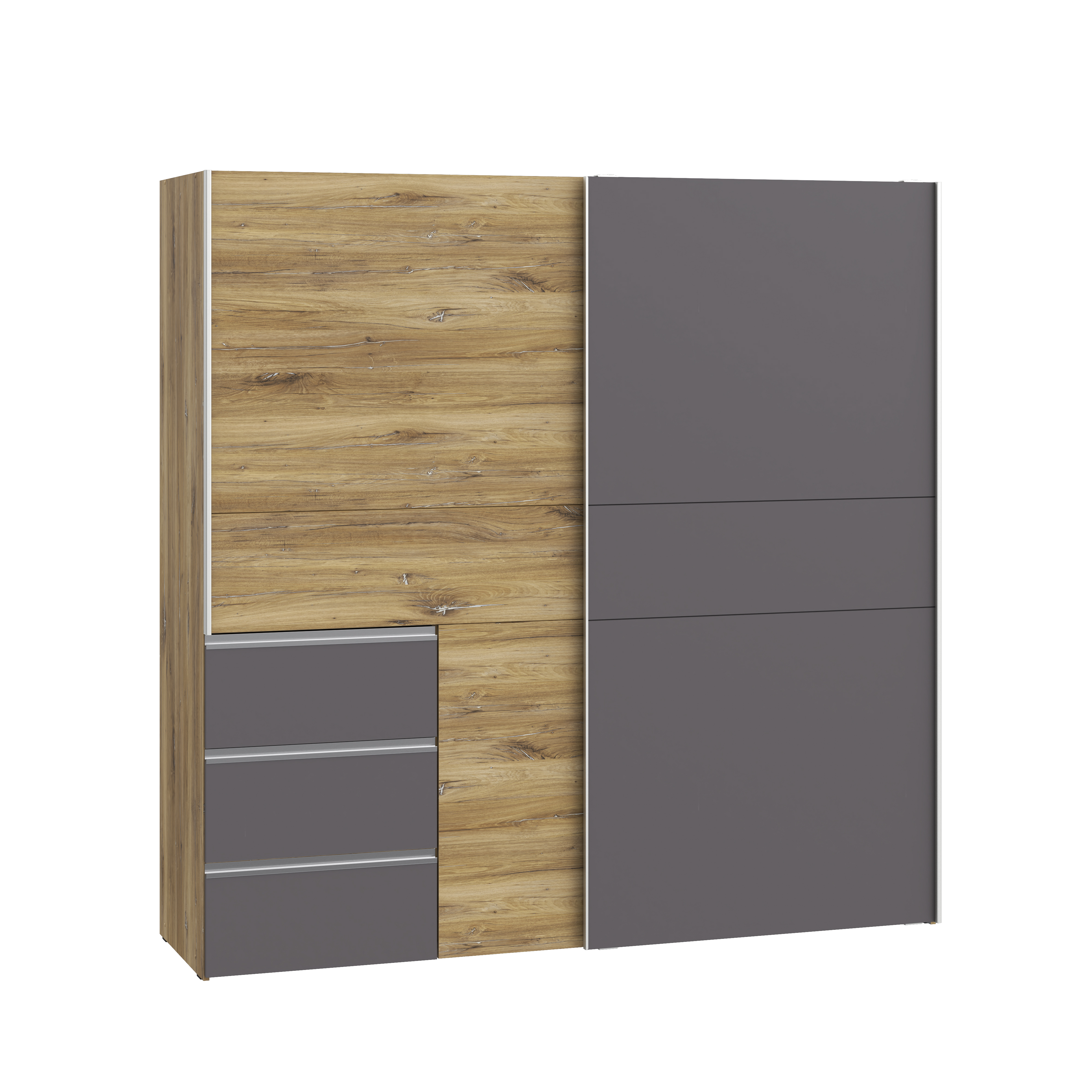 Forte Kleiderschrank WINN 2, grau Forte Kleiderschrank WINN 2, grau