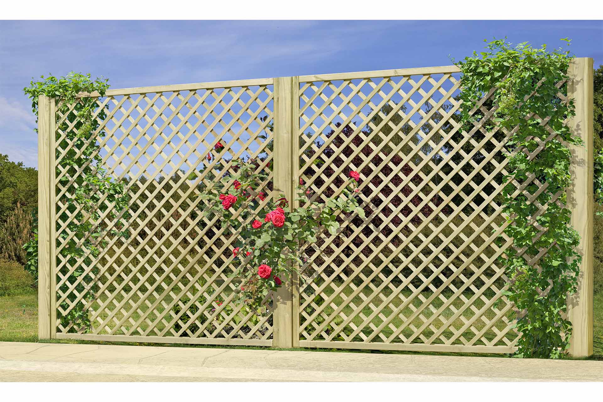 Delta Rankzaun, KDI grün, 180 x 180 cm Delta Rankzaun, KDI grün, 180 x 180 cm