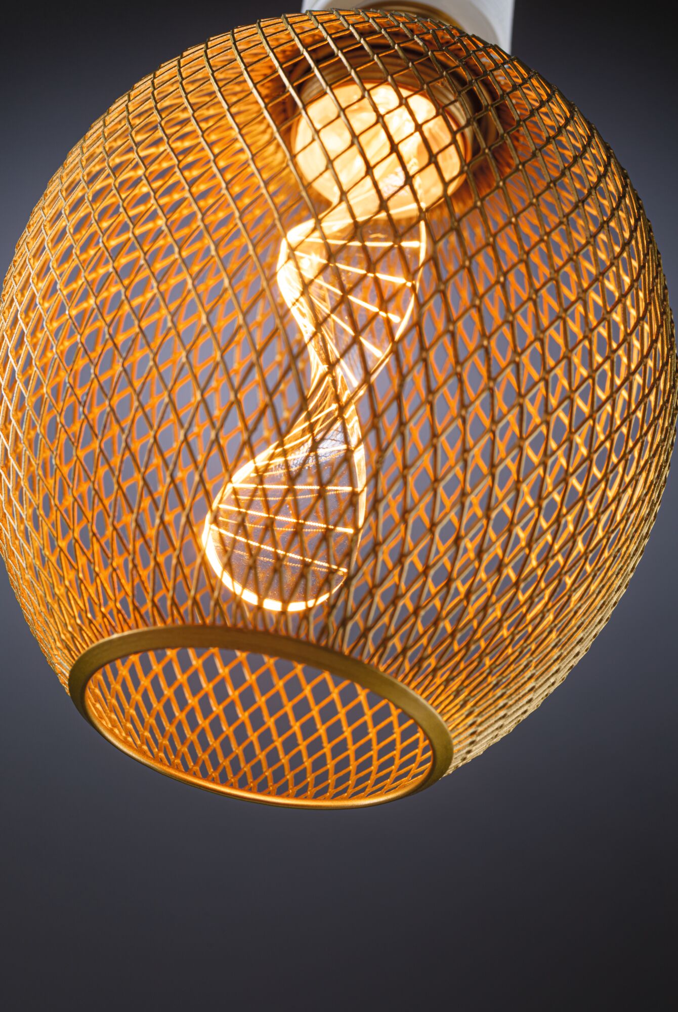 Paulmann LED Metallic Glow Globe messing Helix E27, 130lm, 3,5W, 1800K, 230V