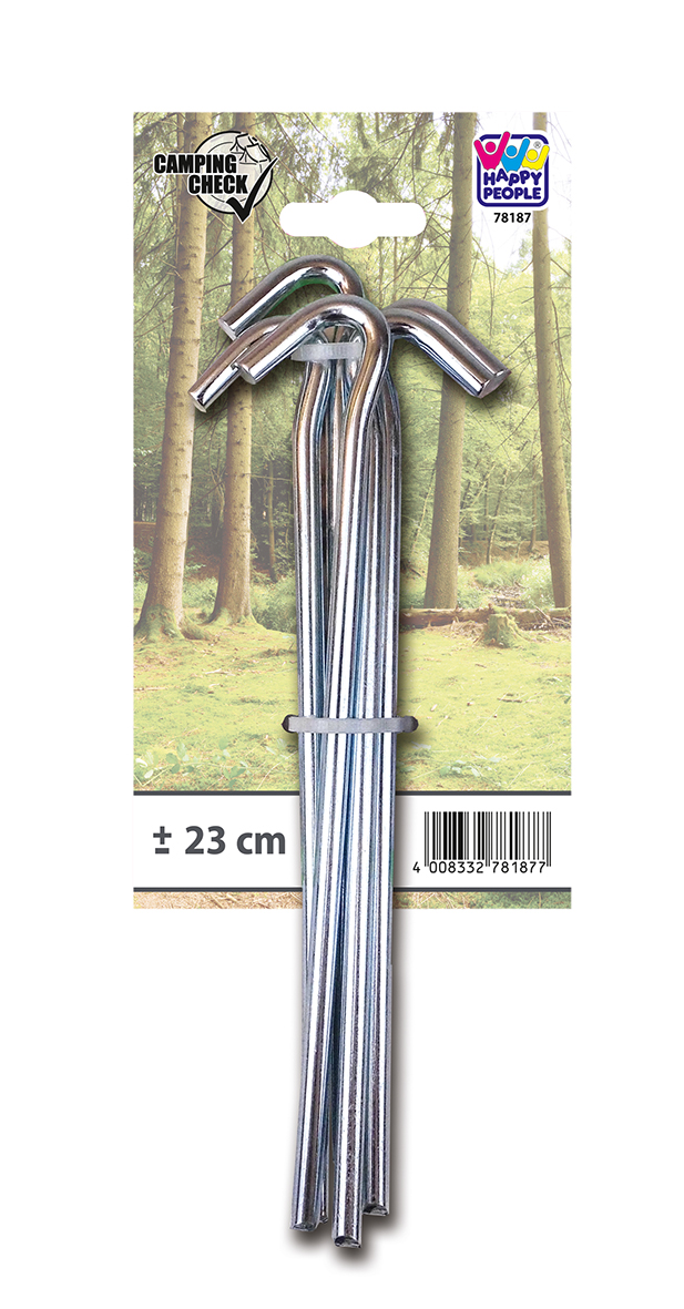 Happy Zeltpflock dreikant, 23 cm, 7 mm, 5 St. Happy Zeltpflock dreikant, 23 cm, 7 mm, 5 St.