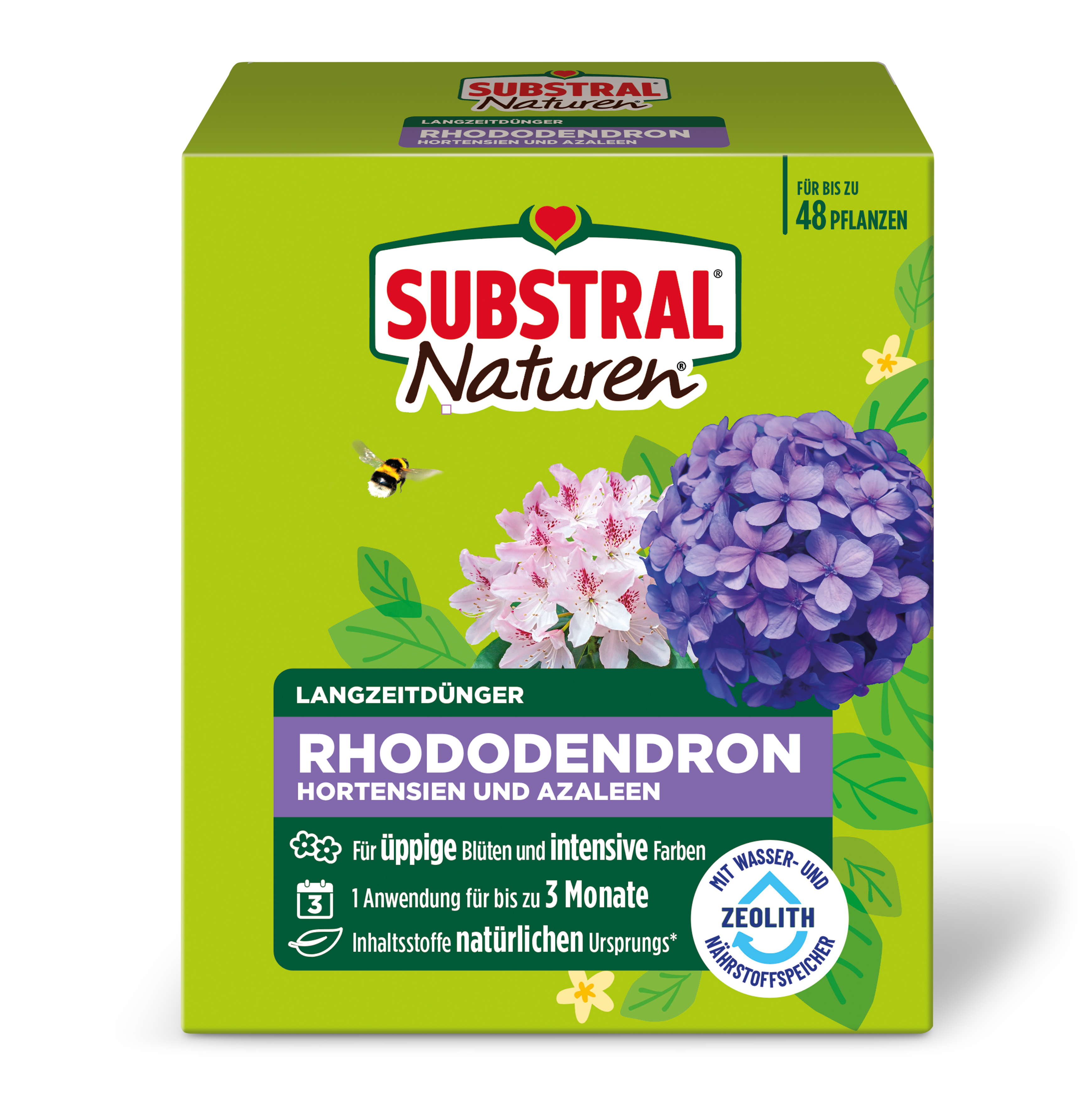 Substral Naturen Langzeitdünger Rhododendron, Hortensien und Azaleen, 1,2 kg