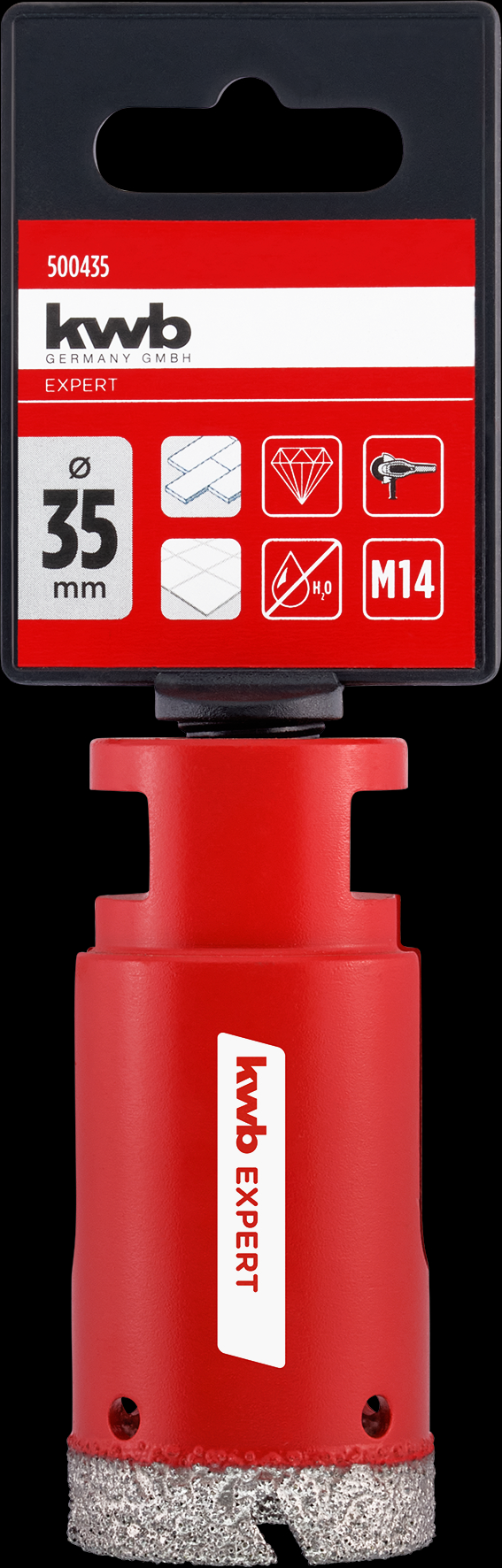 kwb Diamant-Fliesenbohrer M14, 35 mm kwb Diamant-Fliesenbohrer M14, 35 mm