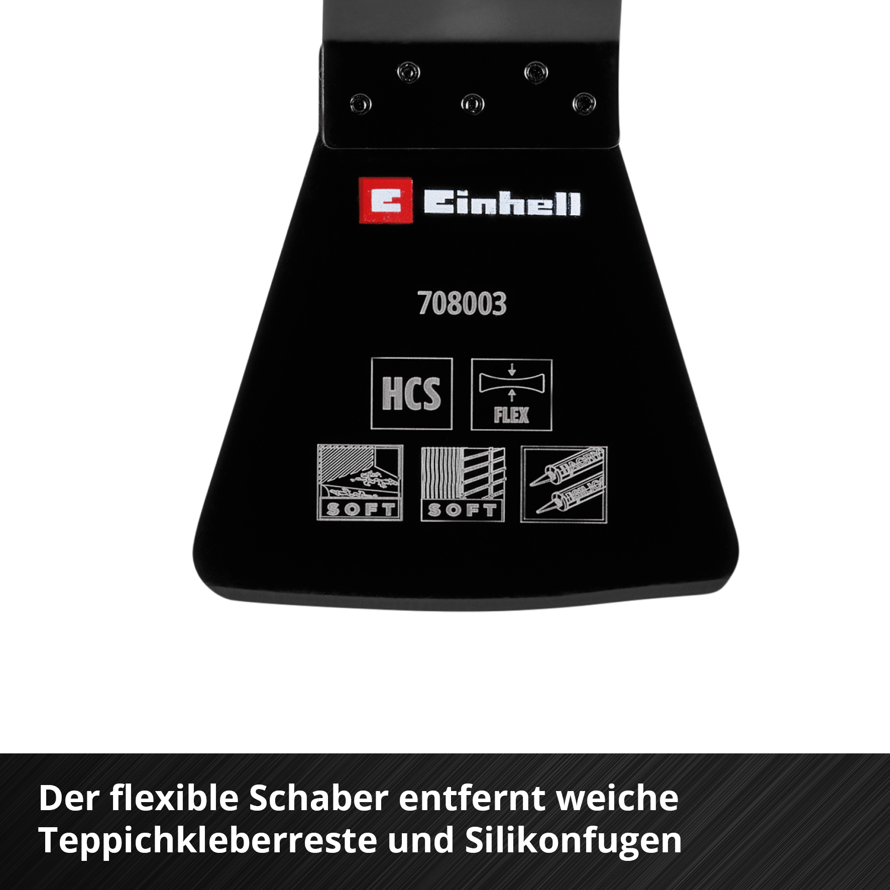 Einhell HCS-Schaber mit Universalaufnahme, flexibel, 52 x 45 mm