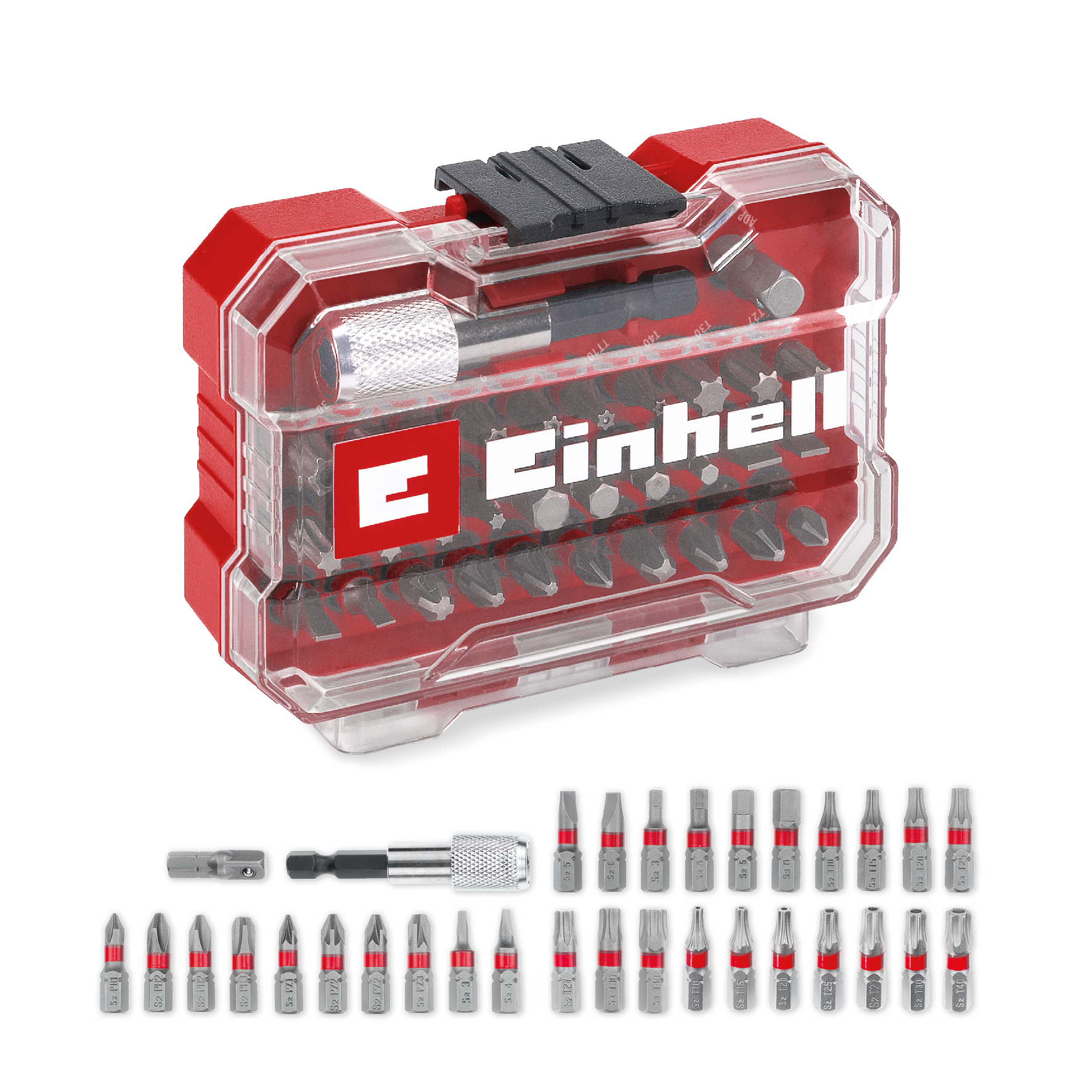 Einhell Bit-Set aus S2-Stahl , XS-CASE, 32-tlg. Einhell Bit-Set aus S2-Stahl , XS-CASE, 32-tlg.