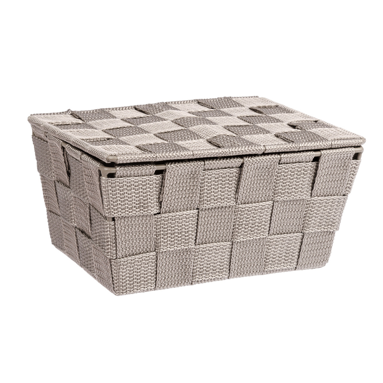 407818-Badkorb-mit-Deckel-Mod-Adria-taupe_FS_02 WENKO BADKORB ADRIA MIT DECKEL, TAUPE