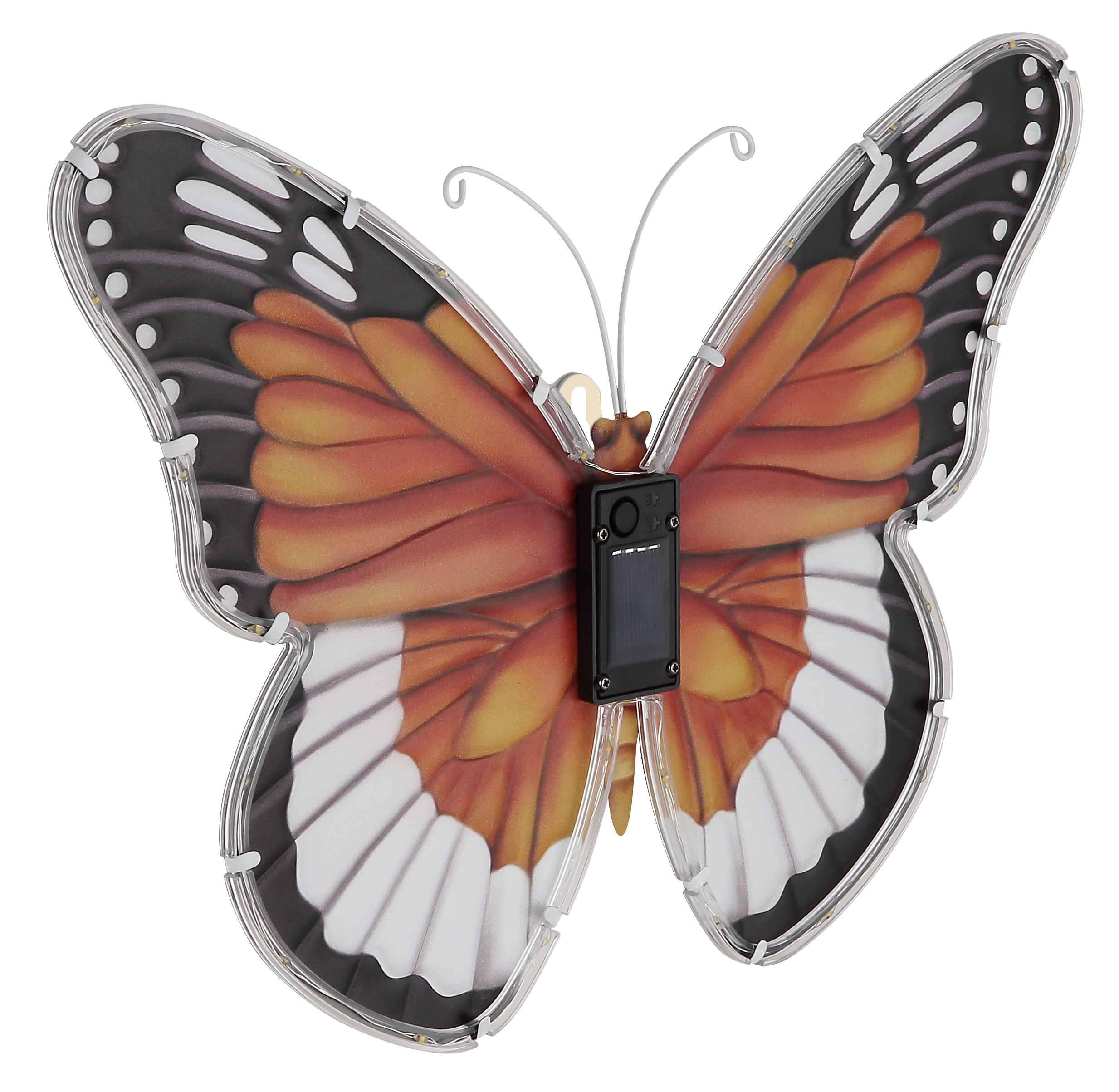 Globo Solarleuchte Kunststoff bunt, Schmetterling Globo Solarleuchte Kunststoff bunt, Schmetterling