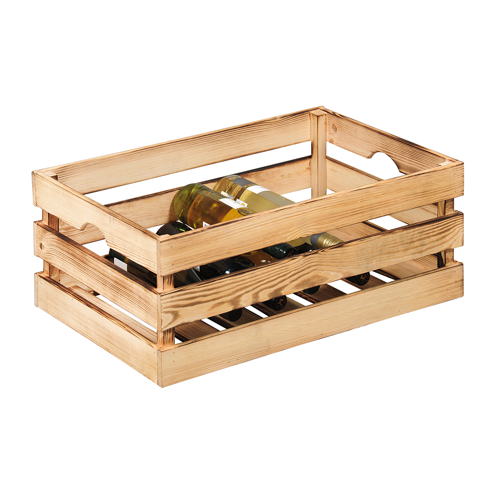 Kesper Weinflaschenkiste / Dekorkiste, FSC-Kiefer, geflammt Kesper Weinflaschenkiste / Dekorkiste, FSC-Kiefer, geflammt