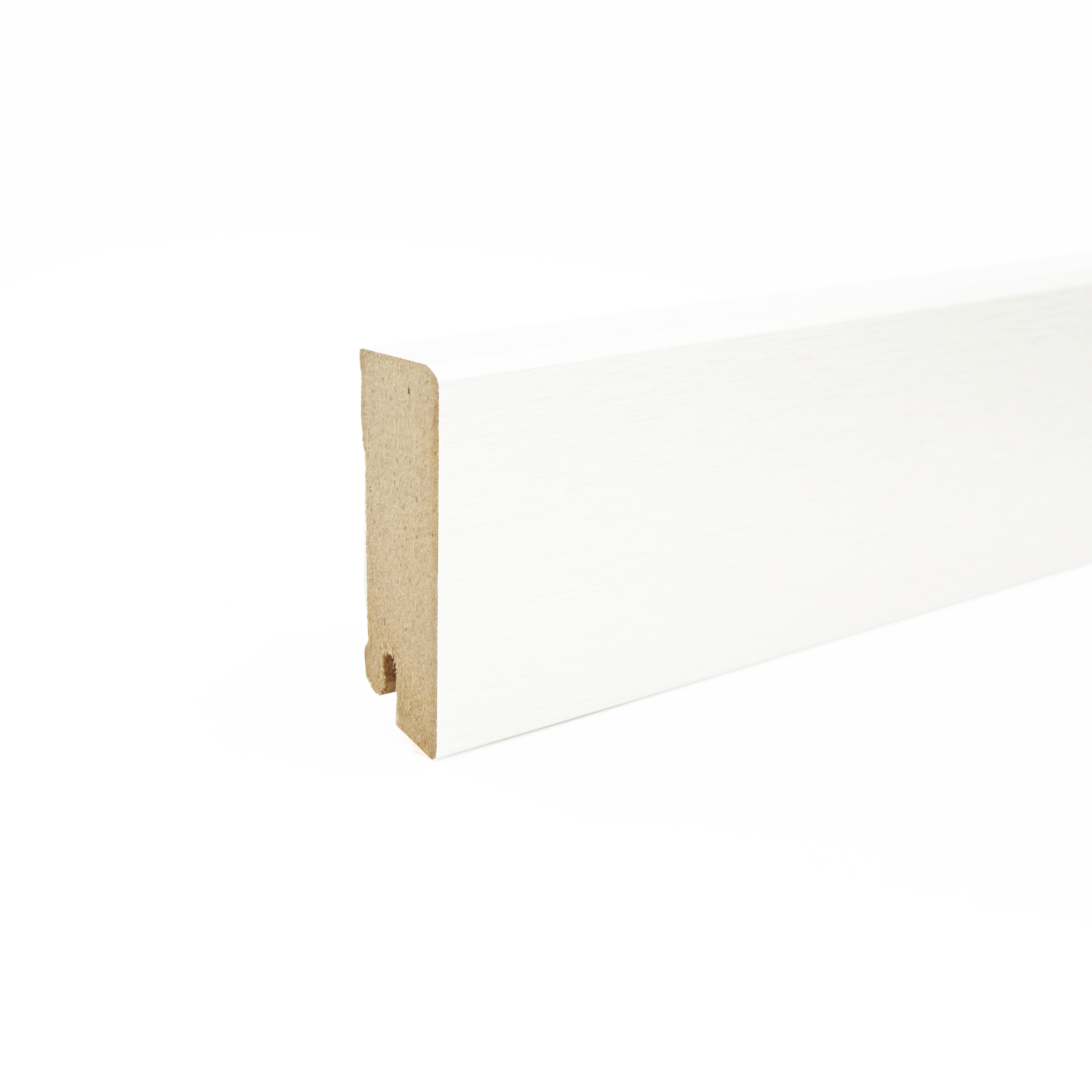 Döllken MDF-Sockelleiste Cubica 50 Clip G, weiß