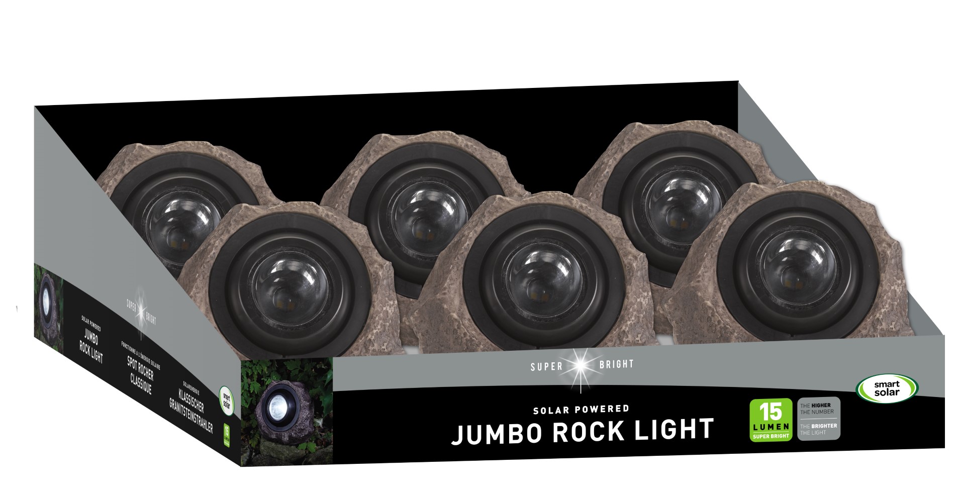 Smart Garden Jumbo Rock Light, 25 Lumen