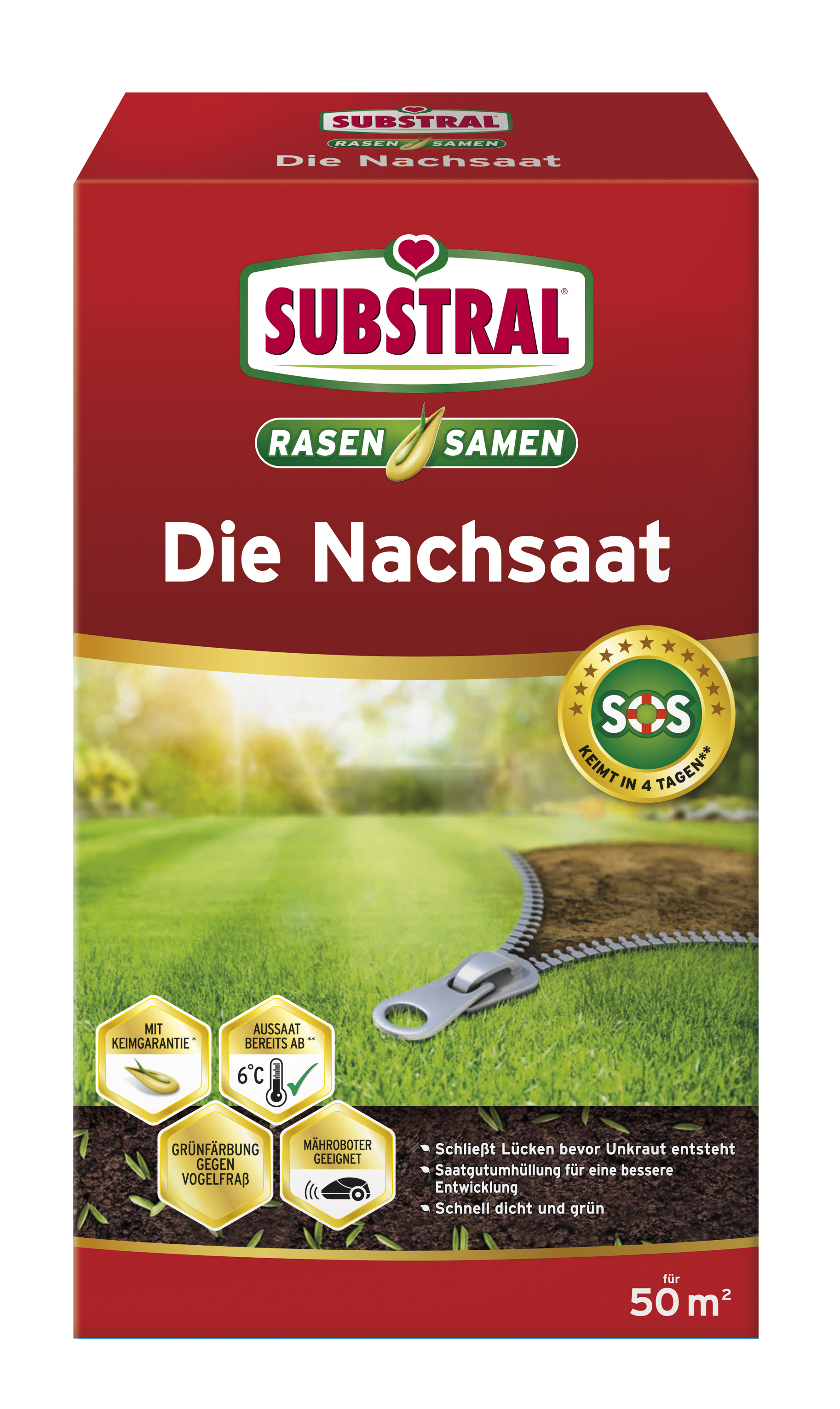 Die Nachsaat Rasensamen 1kg 50m²