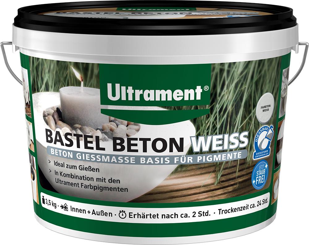 ULT-190041-Bastel_Beton_weiss_3_5kg Ultrament Bastel Beton weiß, 3,5kg