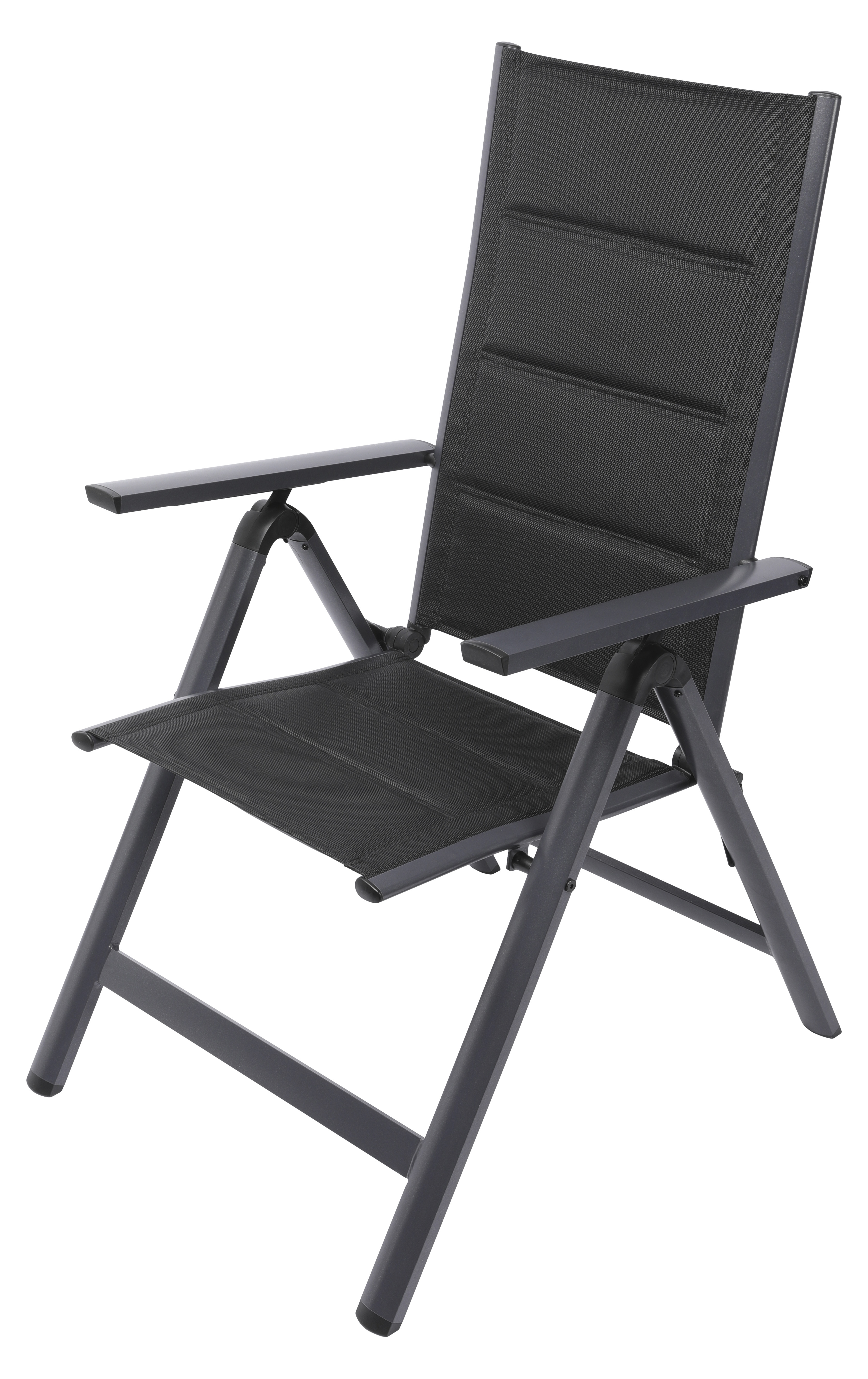 Gartenstuhl - Comfort anthrazit, anthrazit-schwarz