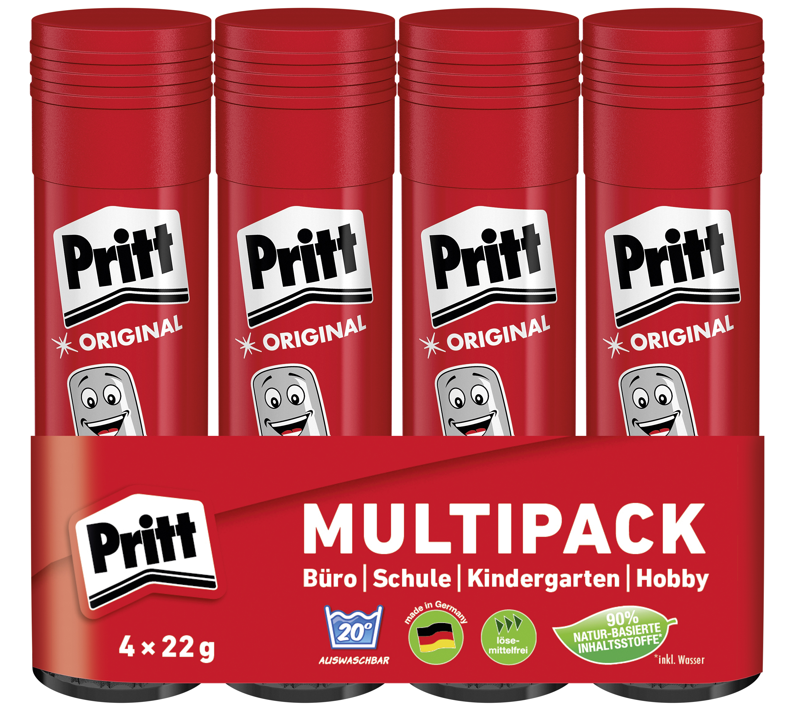 Pritt Klebestifte Multipack, 4 x 22 g