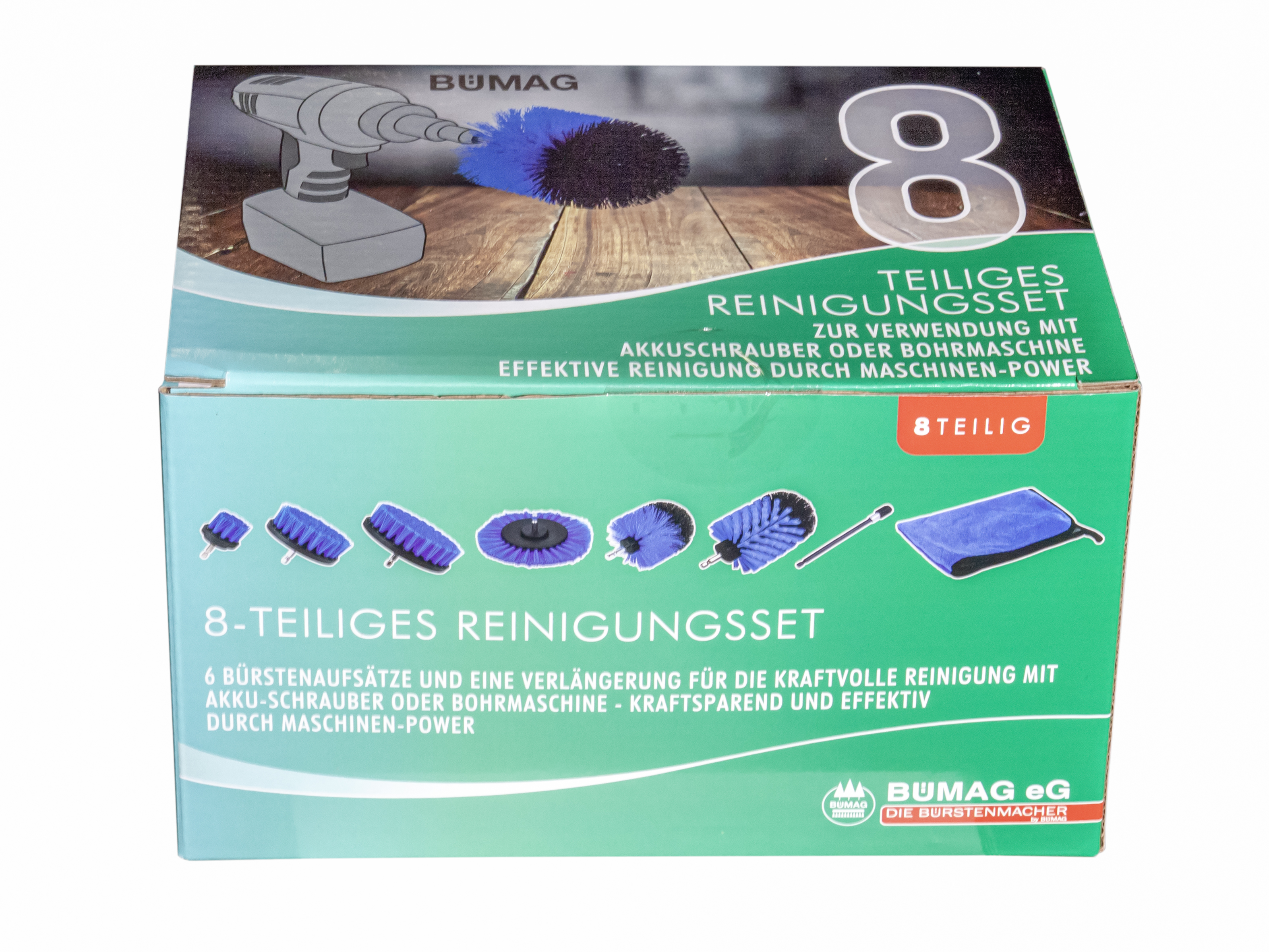 Bümag Reinigungs-Set für Akku-Schrauber, 8-teilig Bümag Reinigungs-Set für Akku-Schrauber, 8-teilig