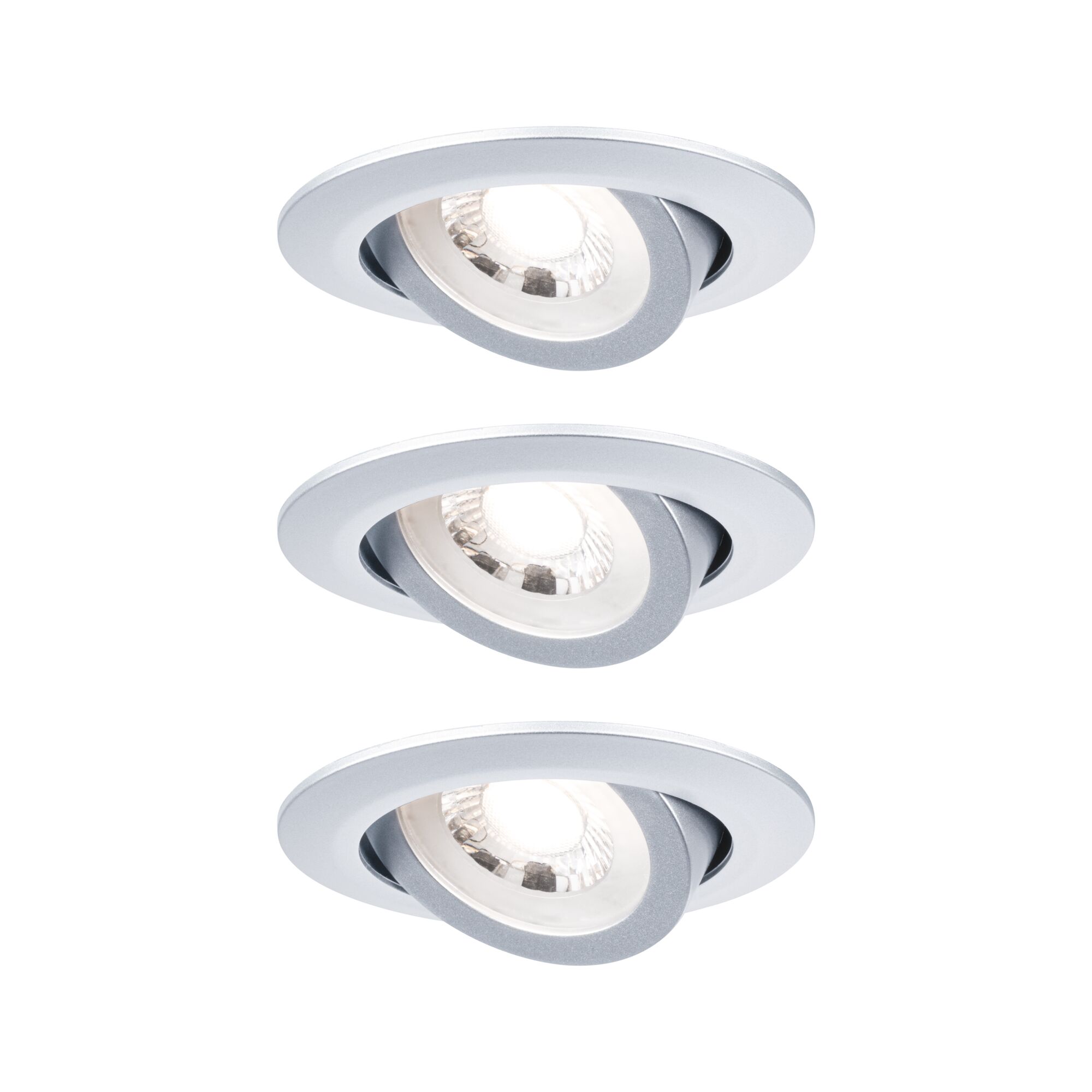 Paulmann EBL Set 3-stepdim schwenkbar LED, 3x4,8W, 3000K, 230V, chrom matt Paulmann EBL Set 3-stepdim schwenkbar LED, 3x4,8W, 3000K, 230V, chrom matt