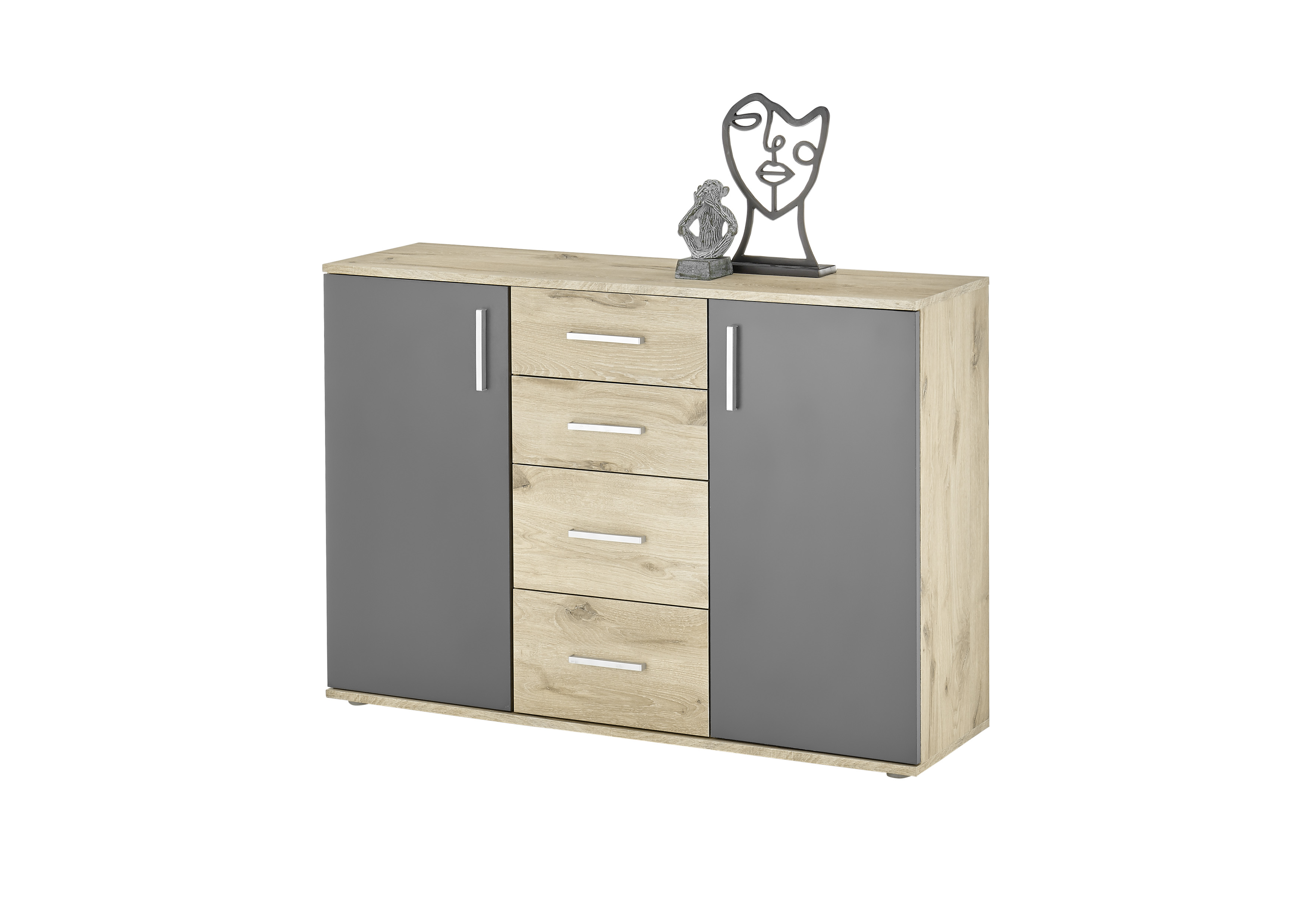 Bega BC1040 Kommode 5, Viking Oak/grau Bega BC1040 Kommode 5, Viking Oak/grau