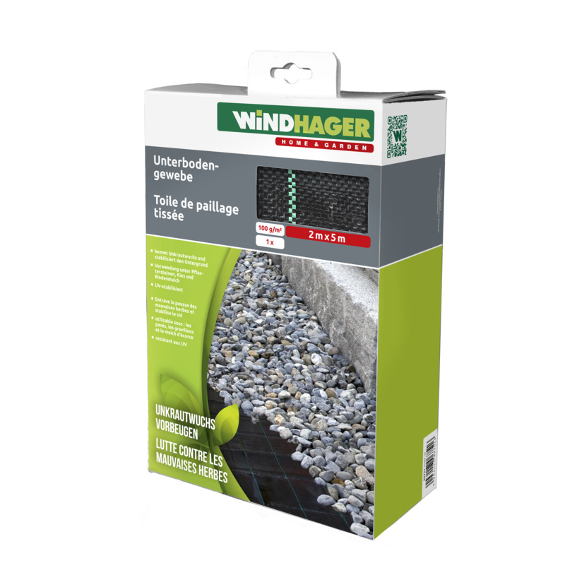 Windhager Unterboden-Gewebe 5 x 2 m, 100g/m² Windhager Unterboden-Gewebe 5 x 2 m, 100g/m²