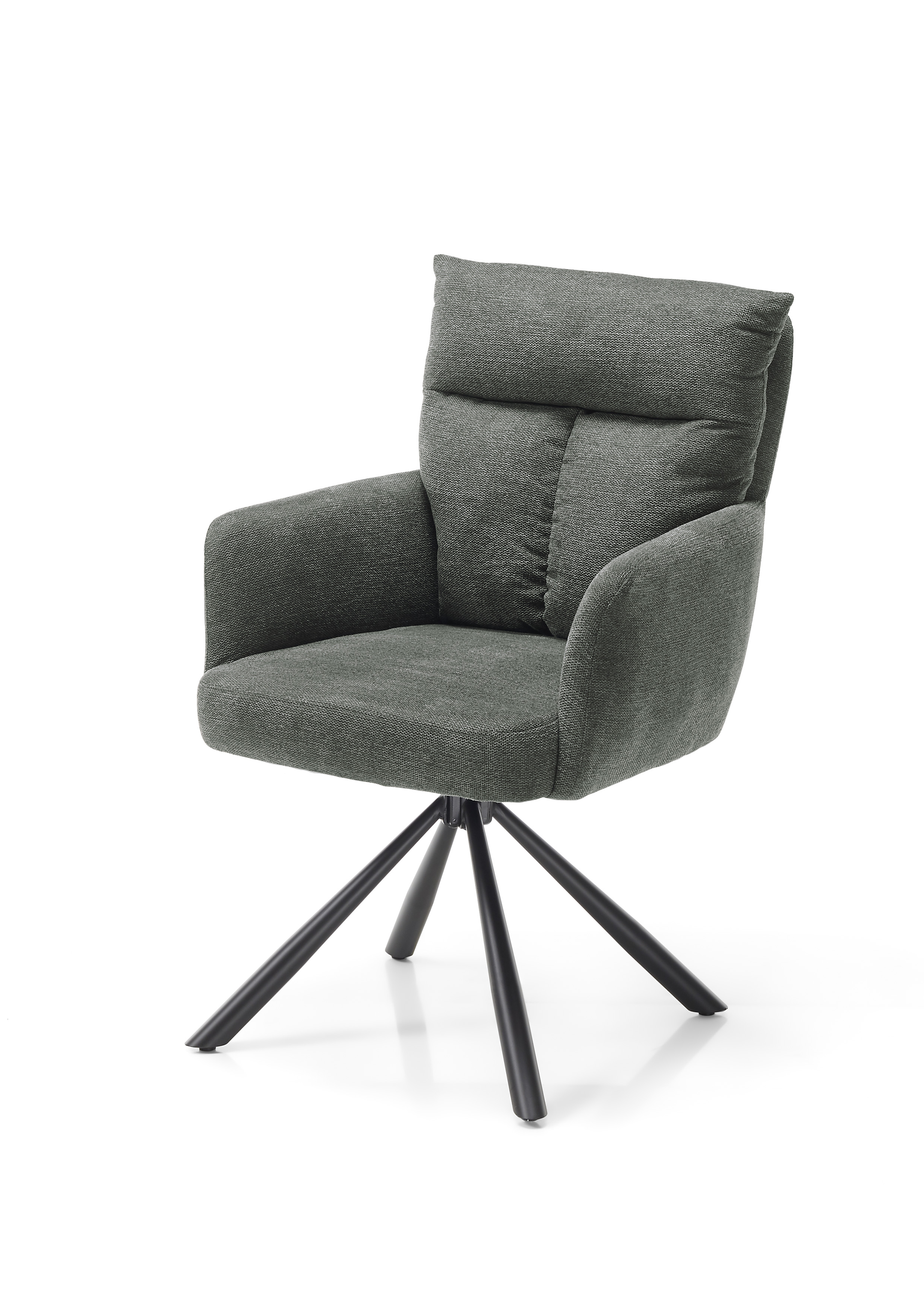 Stolkom Armlehnstuhl Sofia mit Strukturstoffbezug, grau Stolkom Armlehnstuhl Sofia mit Strukturstoffbezug, grau