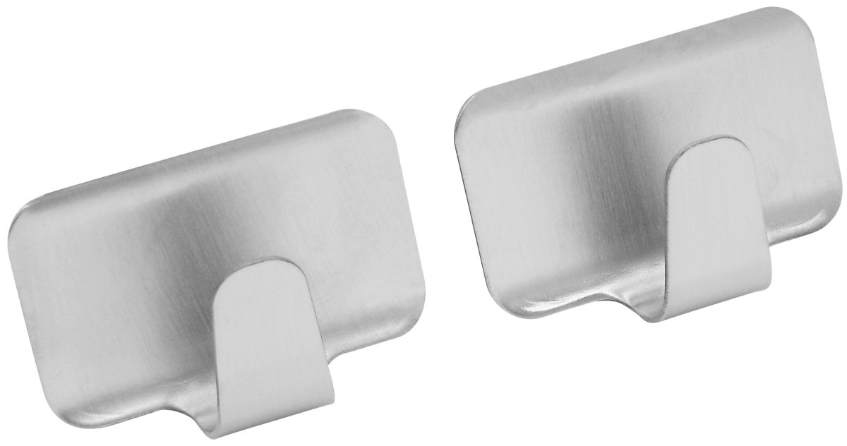 022668_02 FACKELMANN  KLEBEHAKEN 4 CM EDELSTAHL