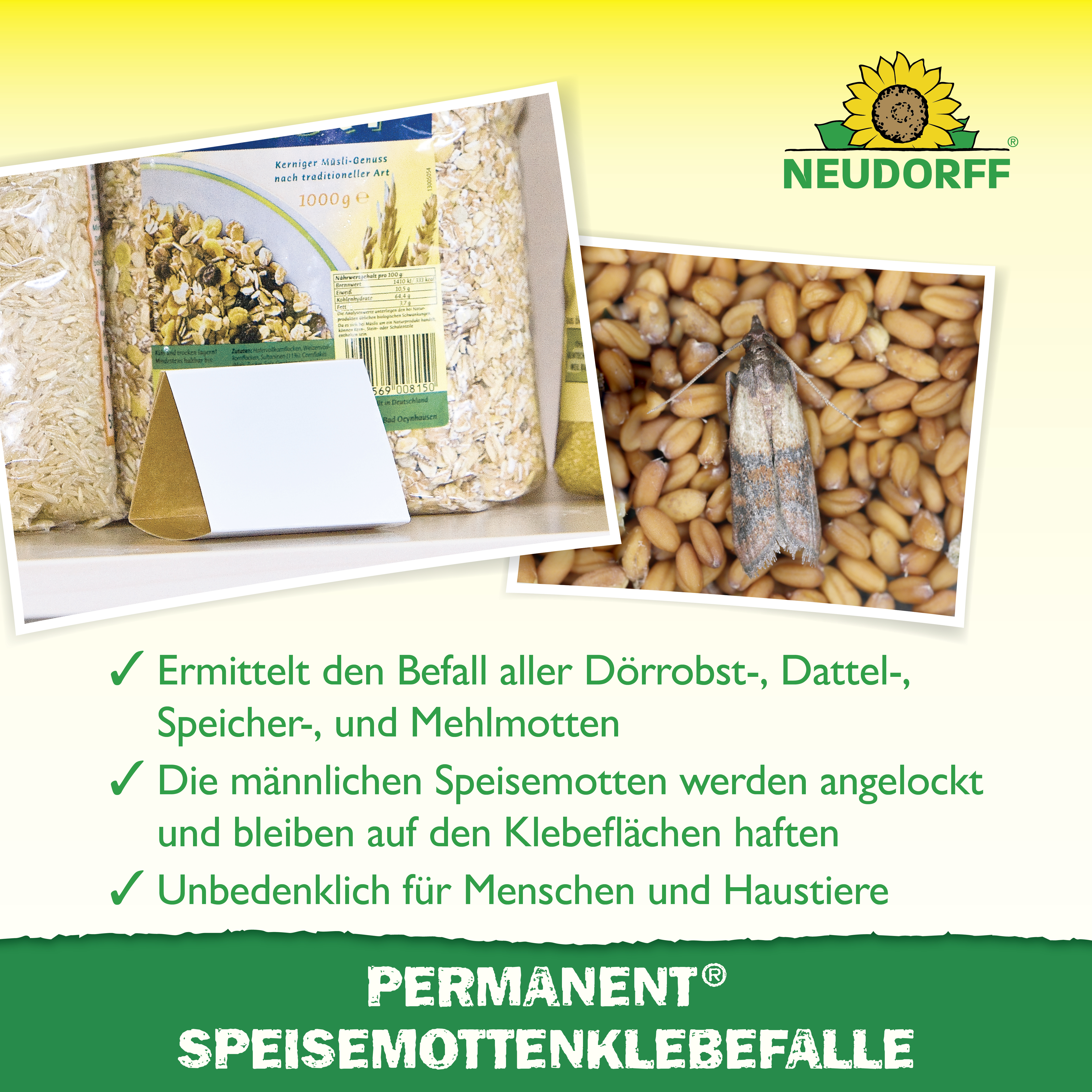 Neudorff Permanent SpeisemottenKlebefalle