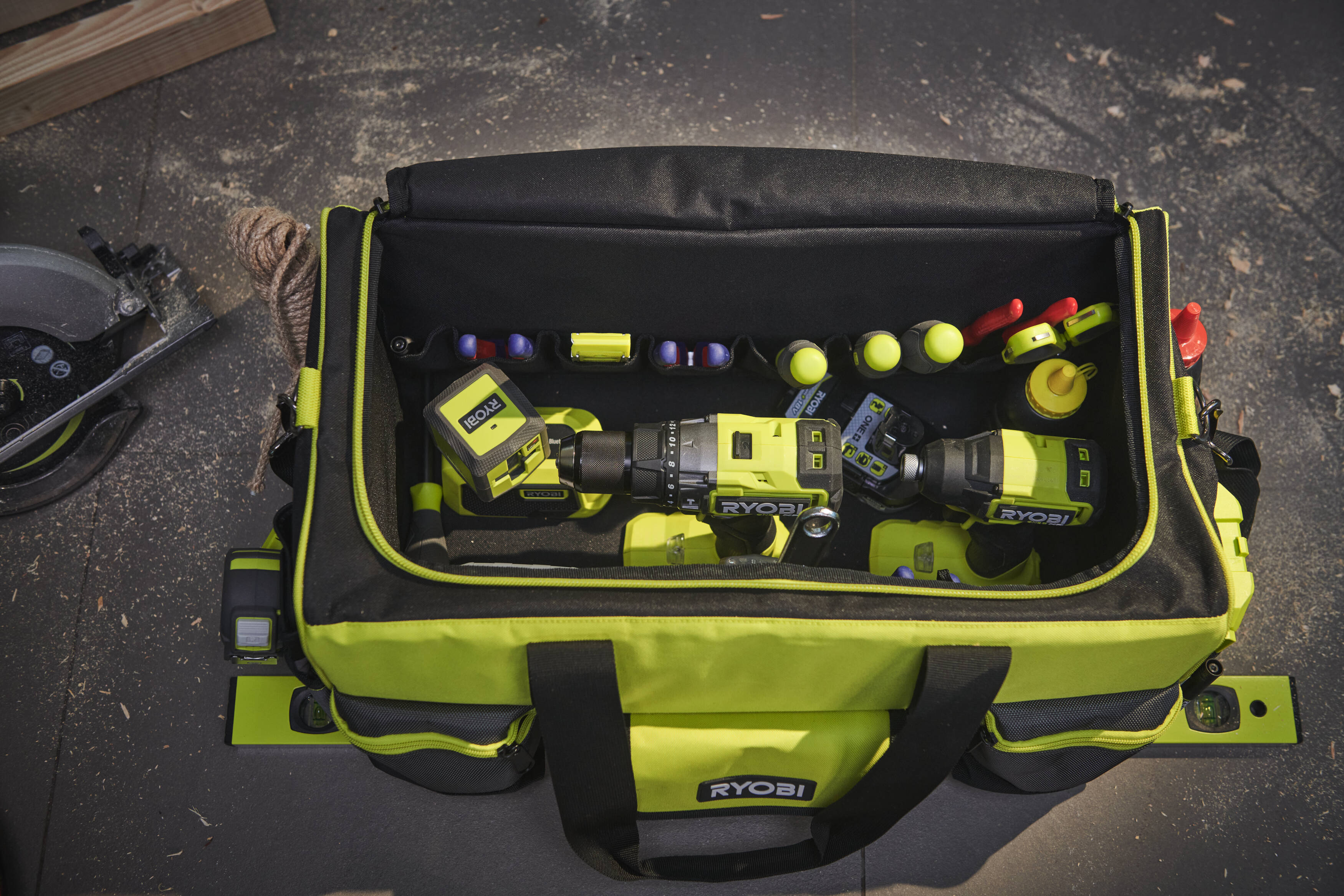 839898-RSSLTB1-App_5 Ryobi Handwerkertasche mit Schultergurt RSSLTB1