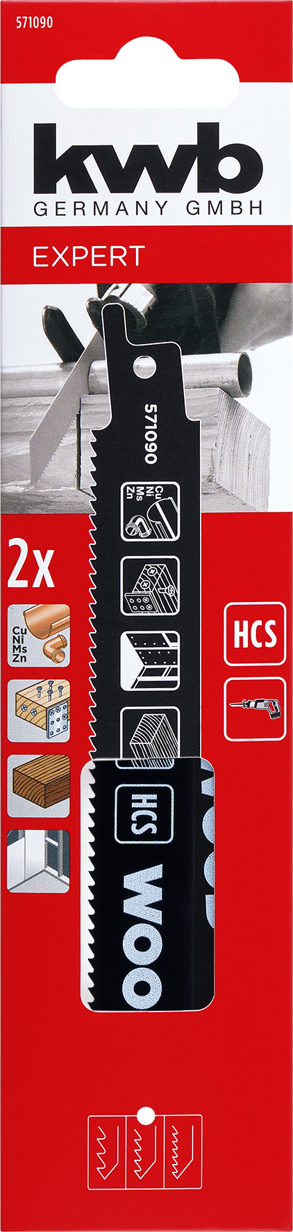 Kwb Säbelsägeblatt, 153 mm Kwb Säbelsägeblatt, 153 mm