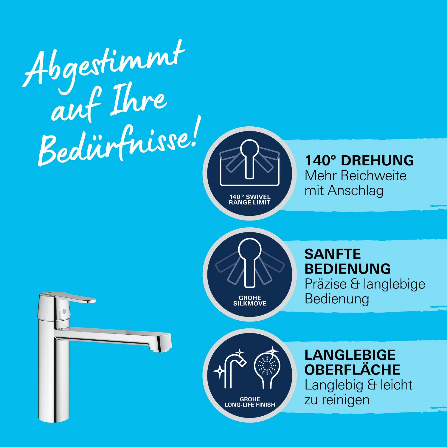 Grohe Get Einhand-Spültischbatterie, 1/2"