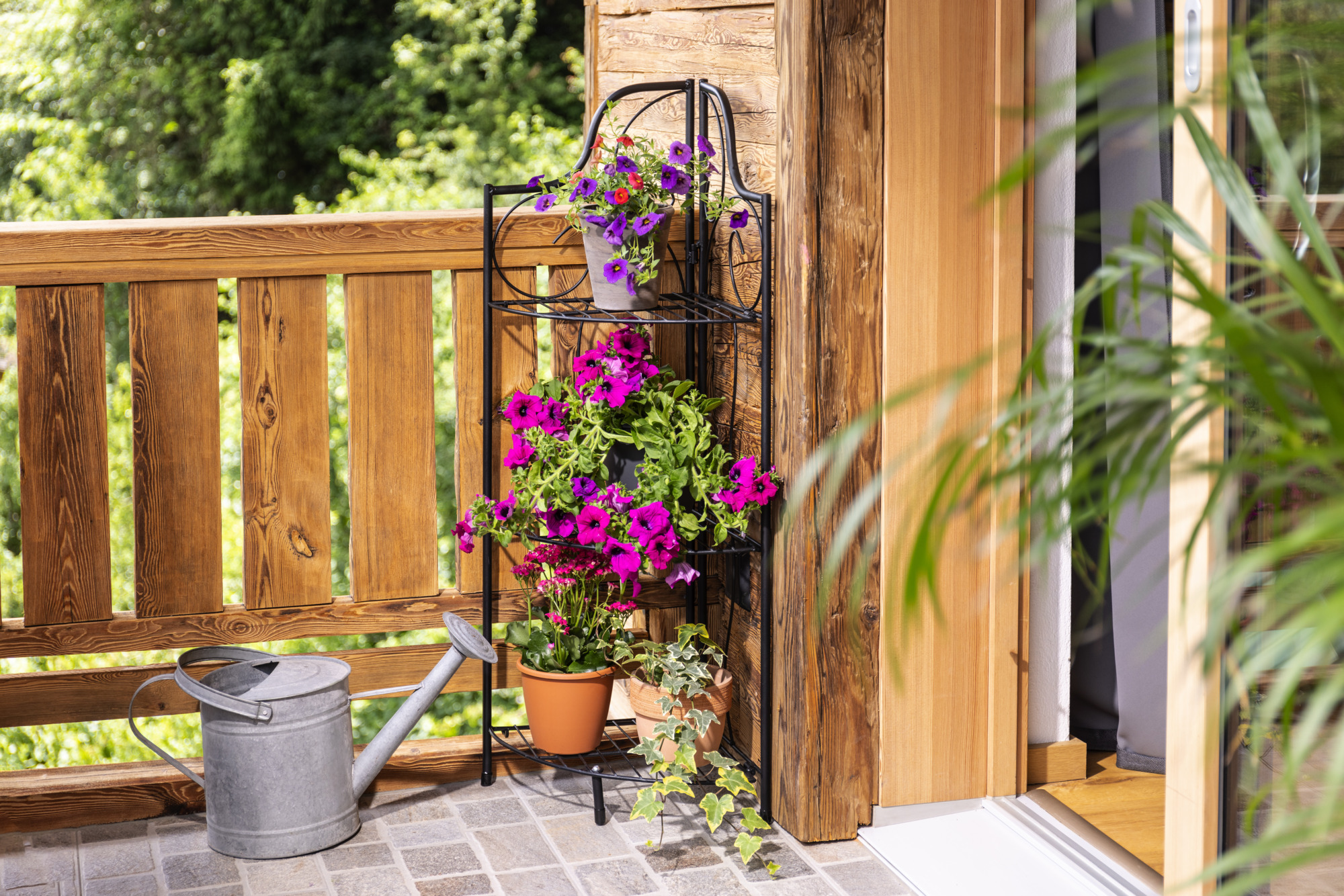 Windhager Pflanzen-Eckregal 3-stufig, 32x32x100 cm