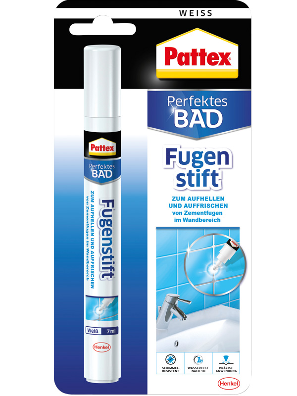 4015000435833 Pattex Fugenstift, weiß, 7 ml