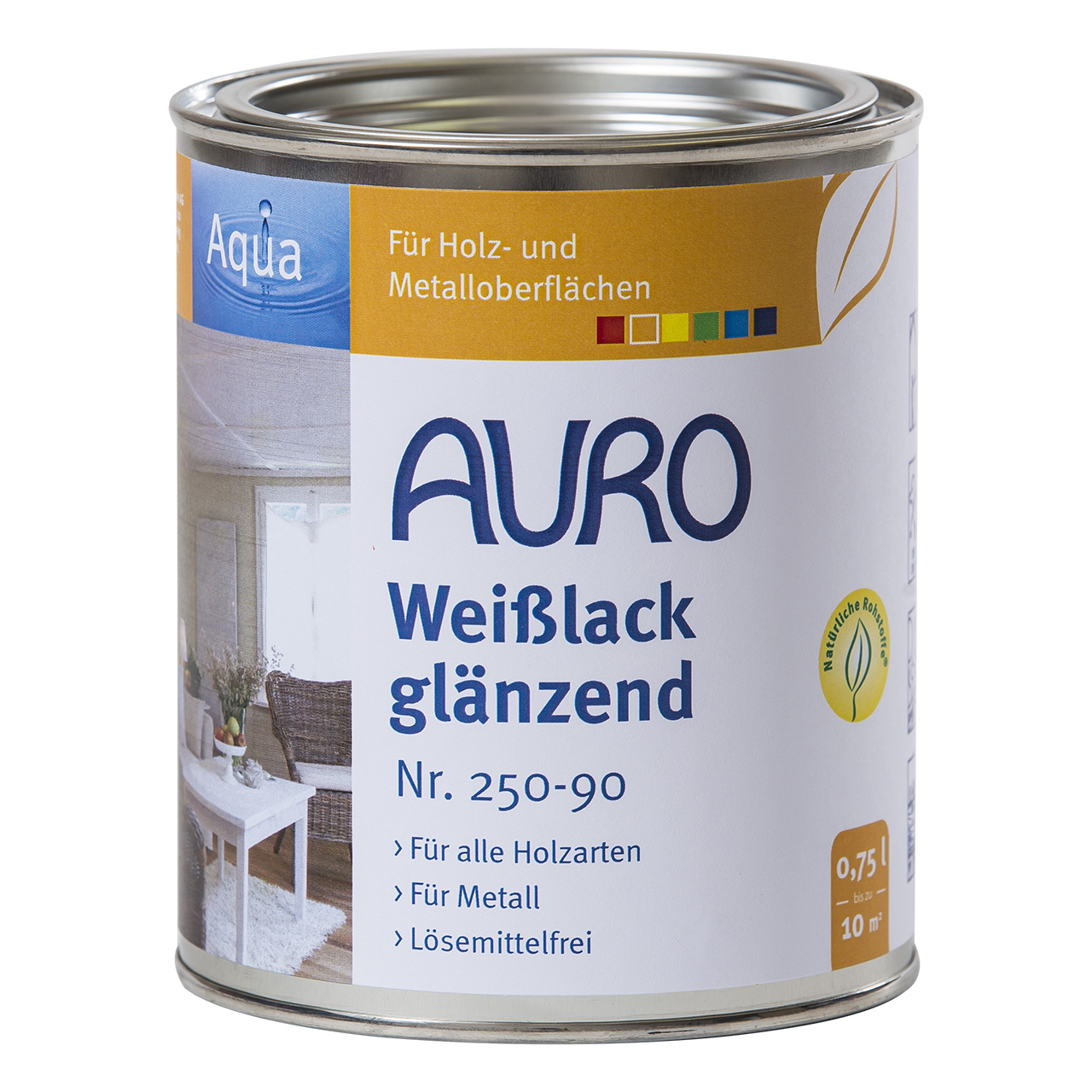 Auro Weißlack glänzend Nr. 250-90, 750ml