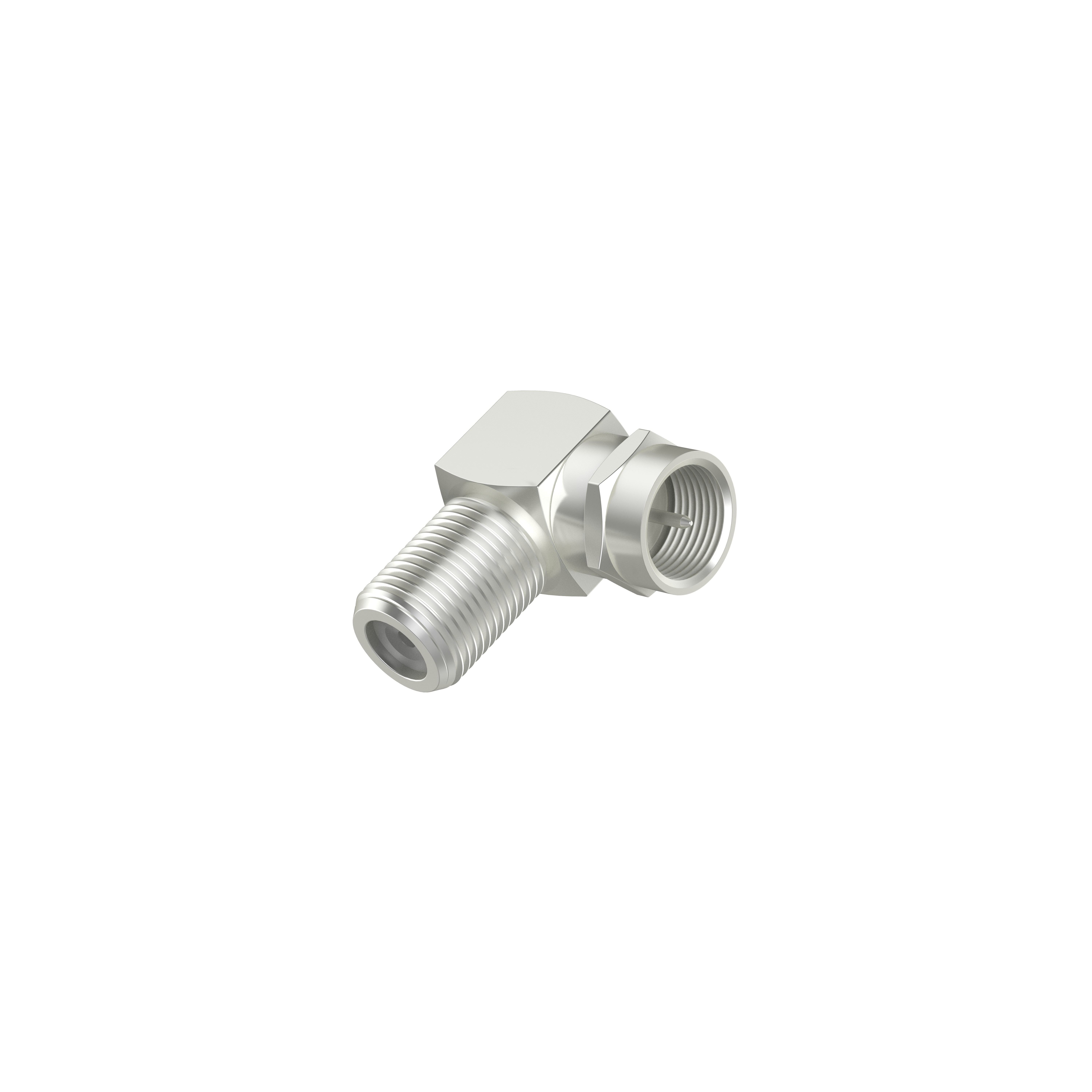 812872 Hama SAT-Adapter, F-Stecker - F-Kupplung, 90°