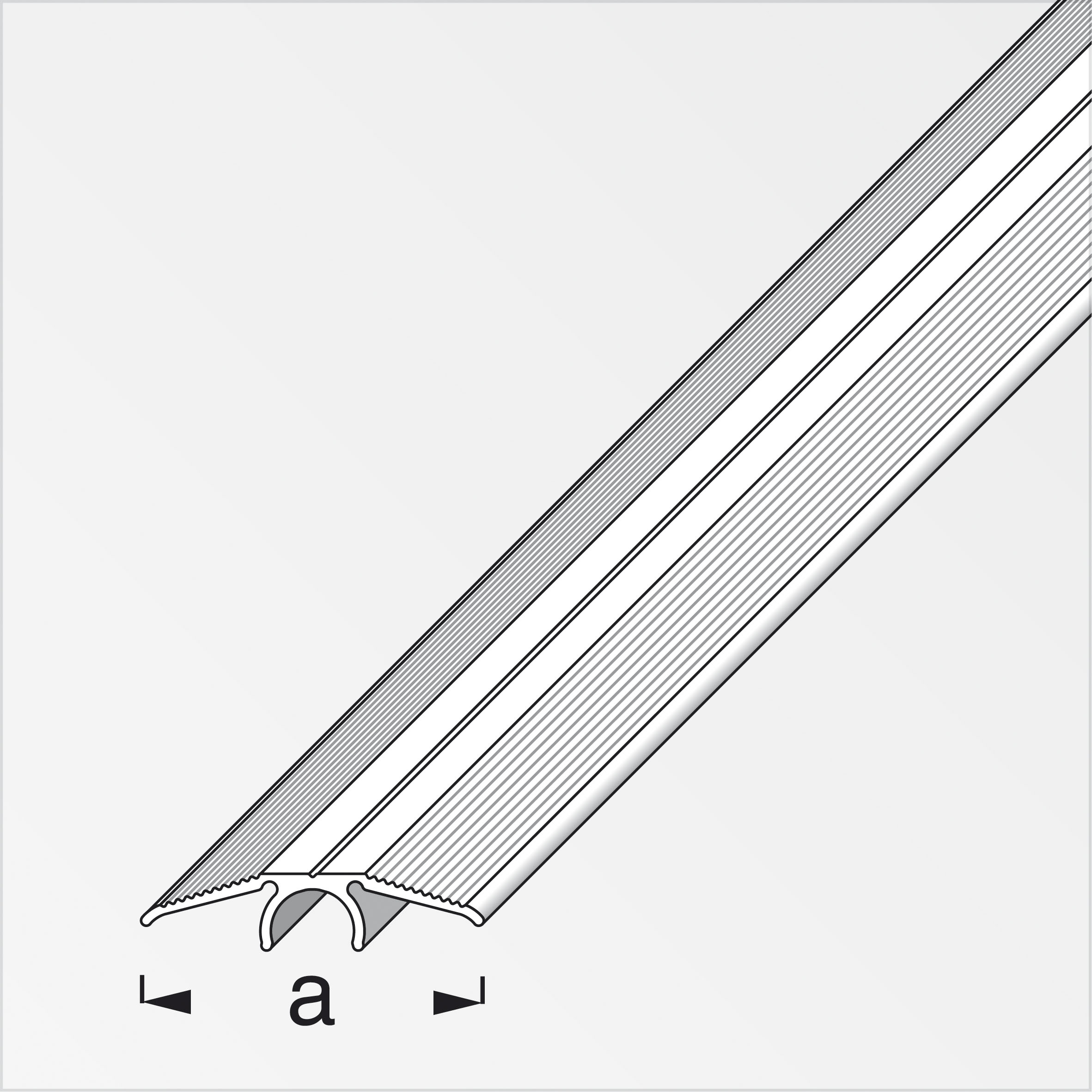 Alfer Übergangs-Profil, 33 mm, champagner Alfer Übergangs-Profil, 33 mm, champagner